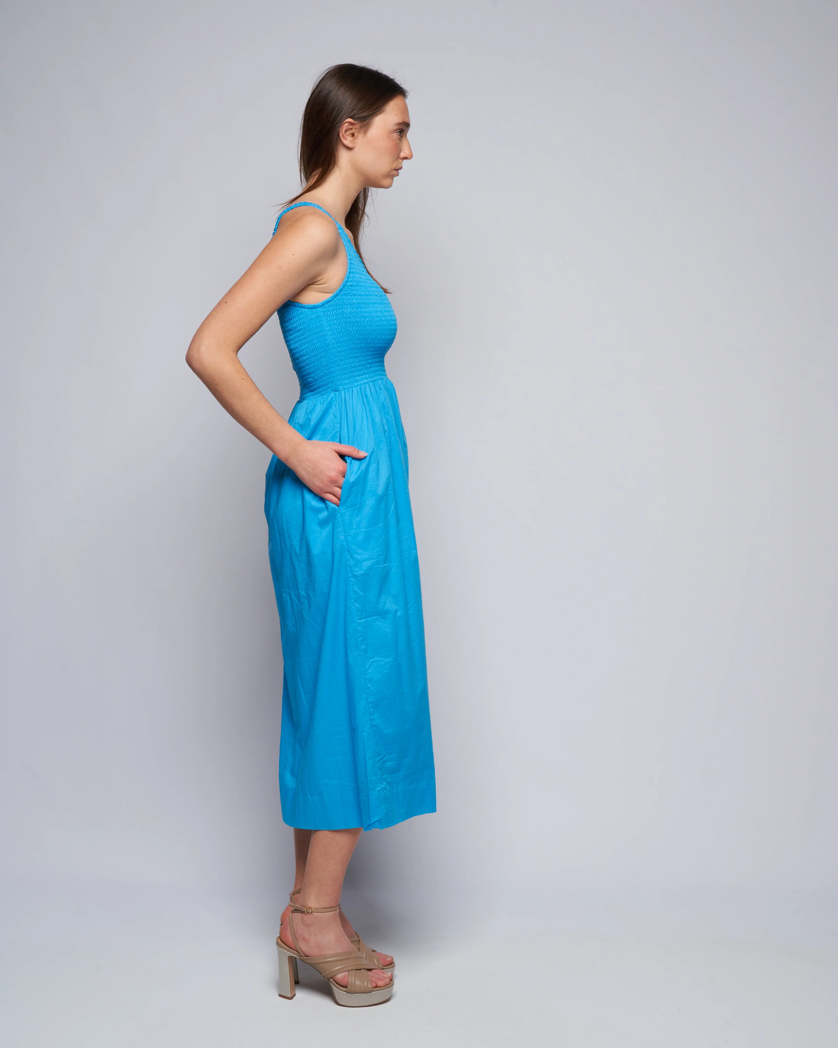 khalani midi dress - turquoise - Image 3