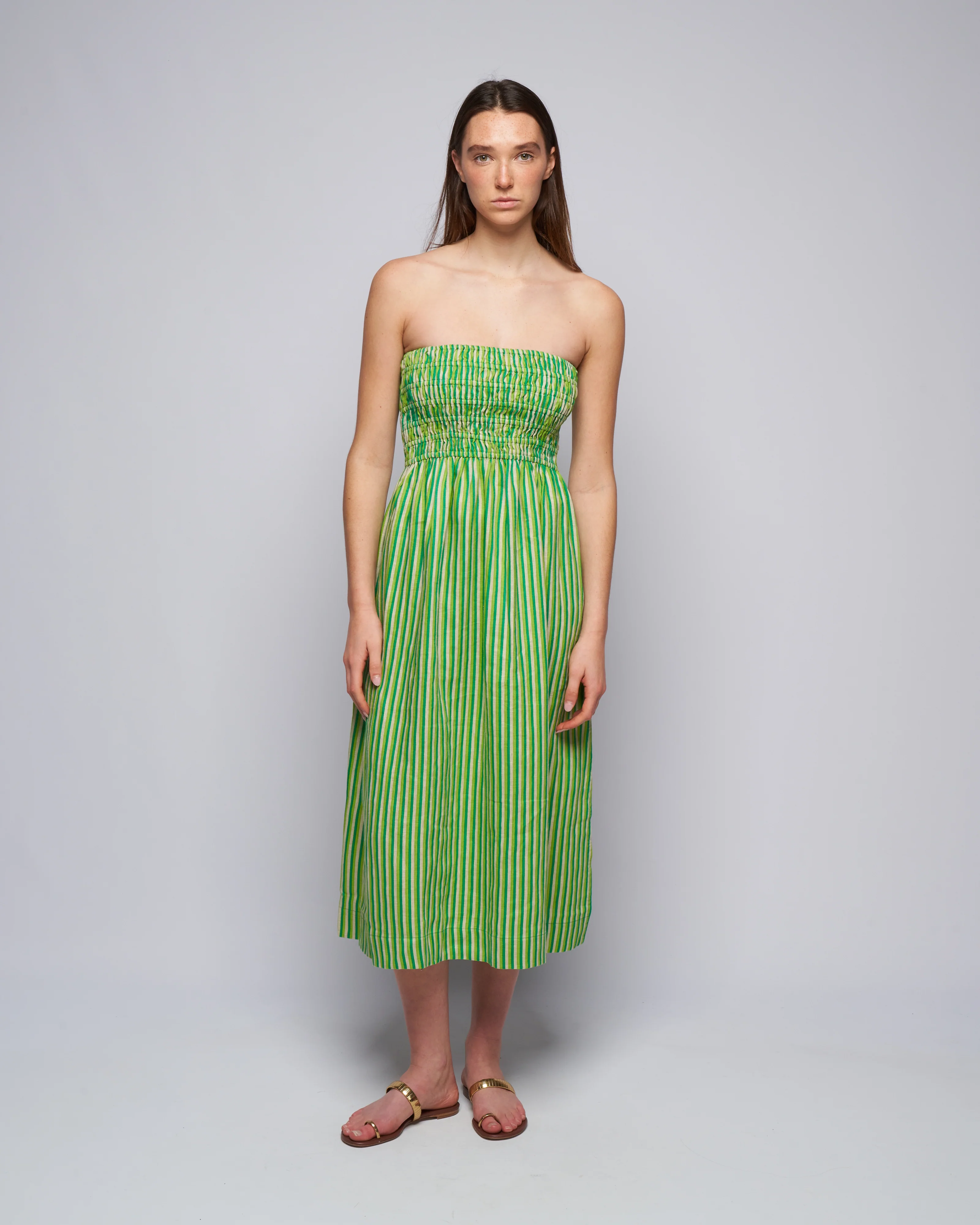 musee midi dress - bau-bau stripe print - Image 2