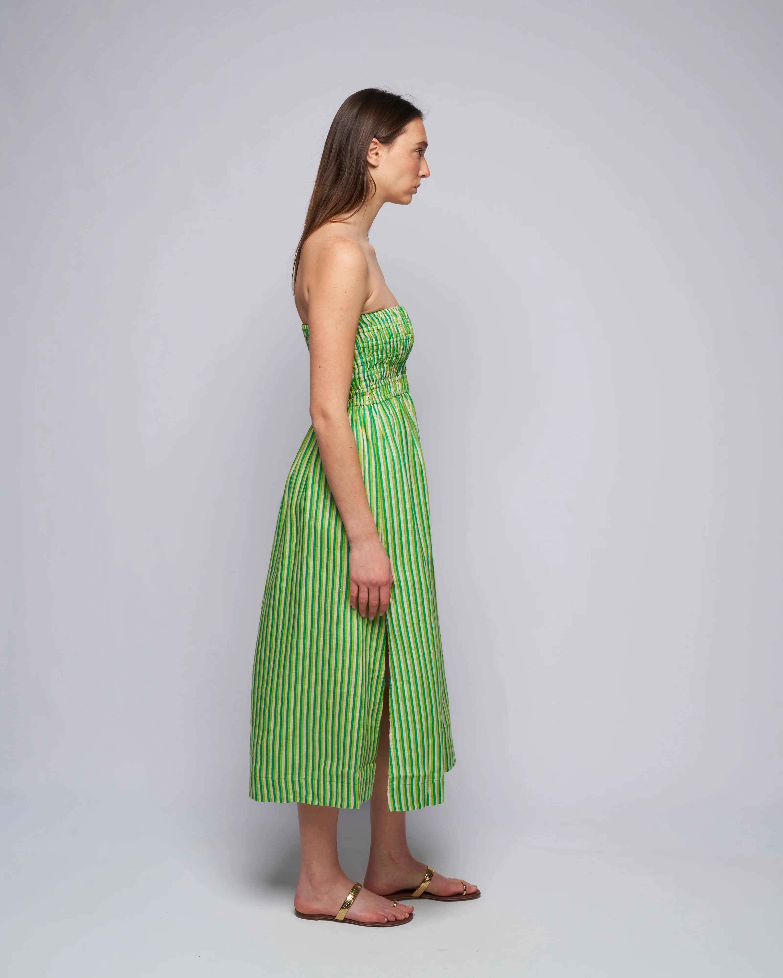 musee midi dress - bau-bau stripe print - Image 3