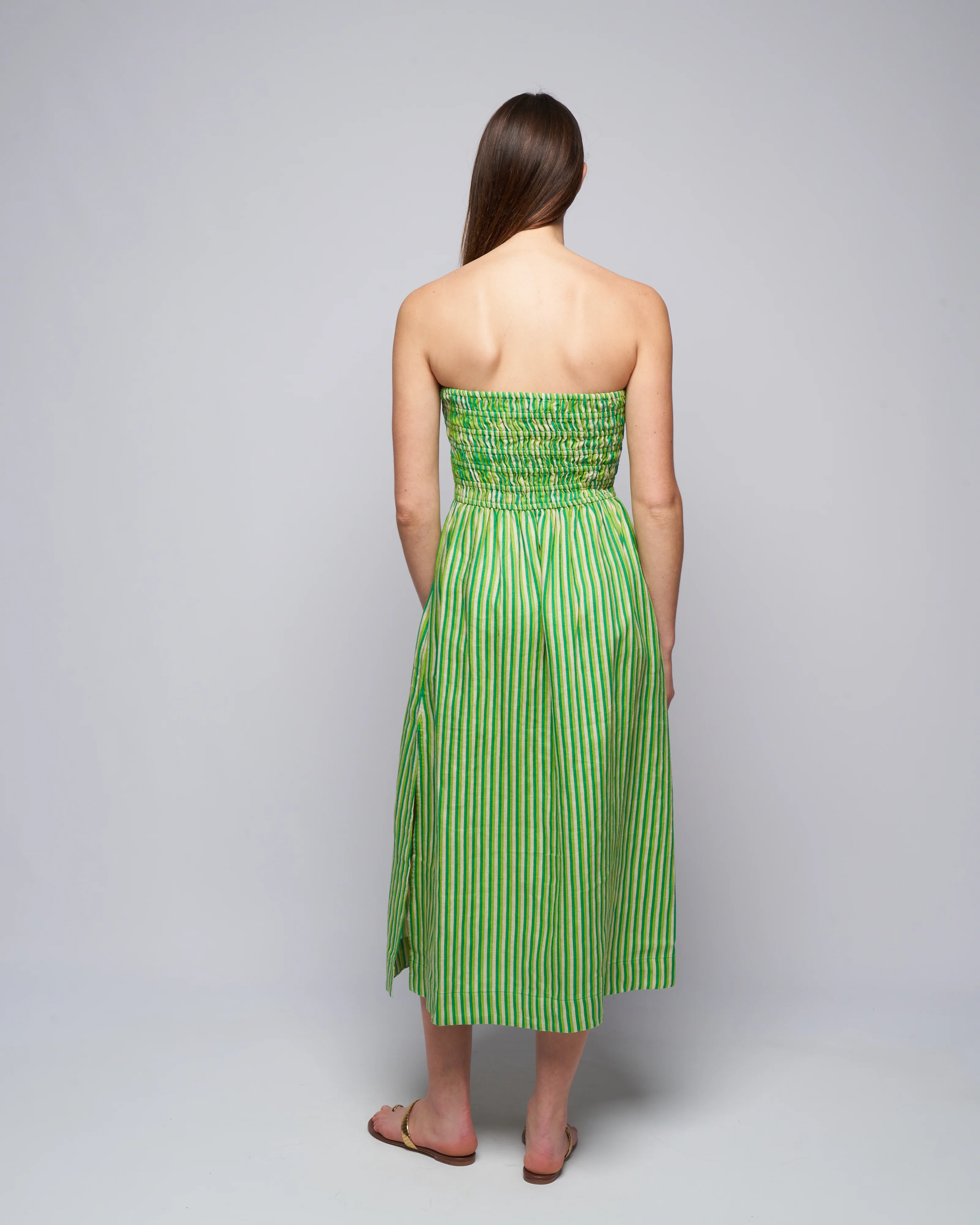 musee midi dress - bau-bau stripe print - Image 4
