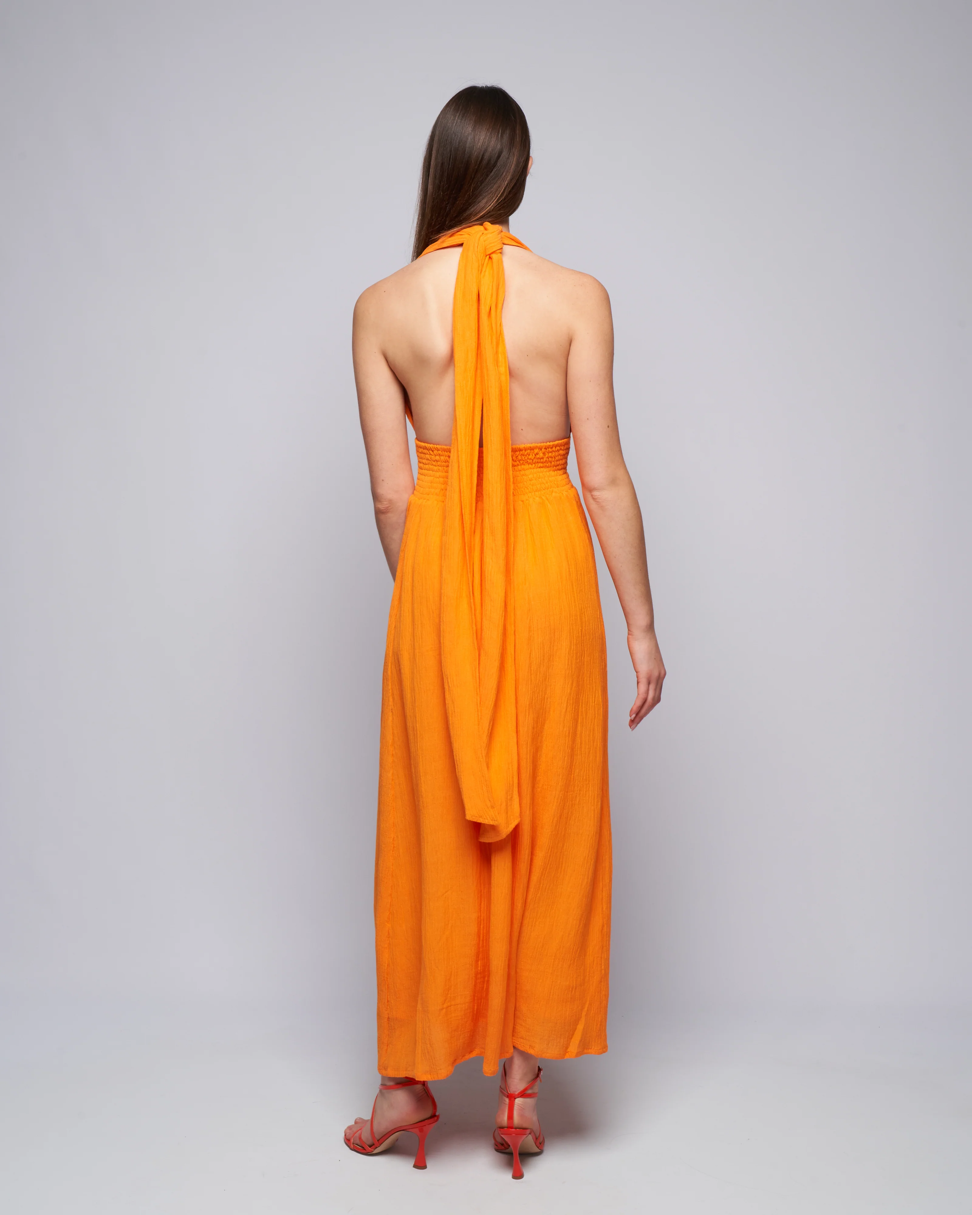 tropiques maxi dress - tangerine - Image 4
