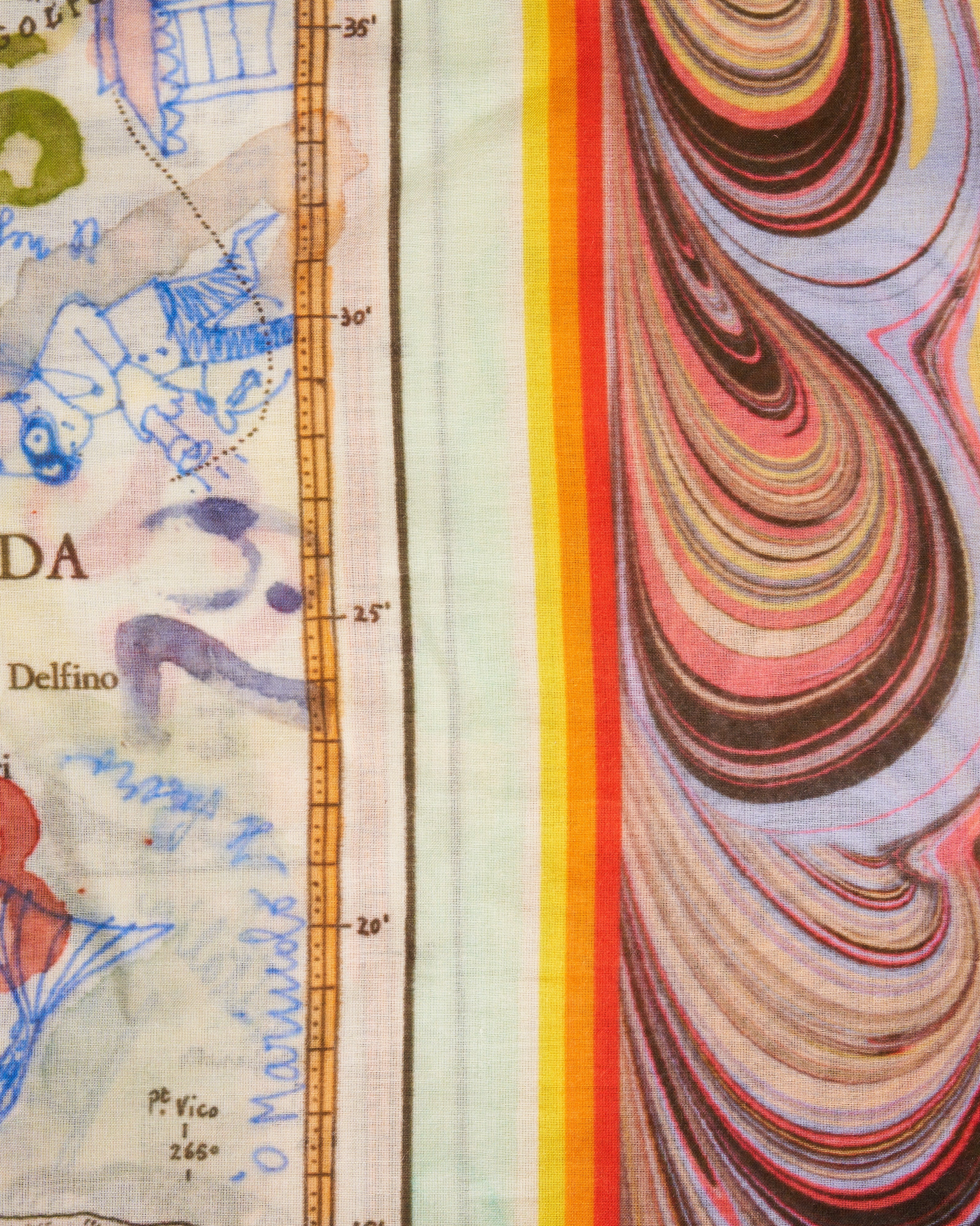 amalfi patterned scarf - multi - Image 2