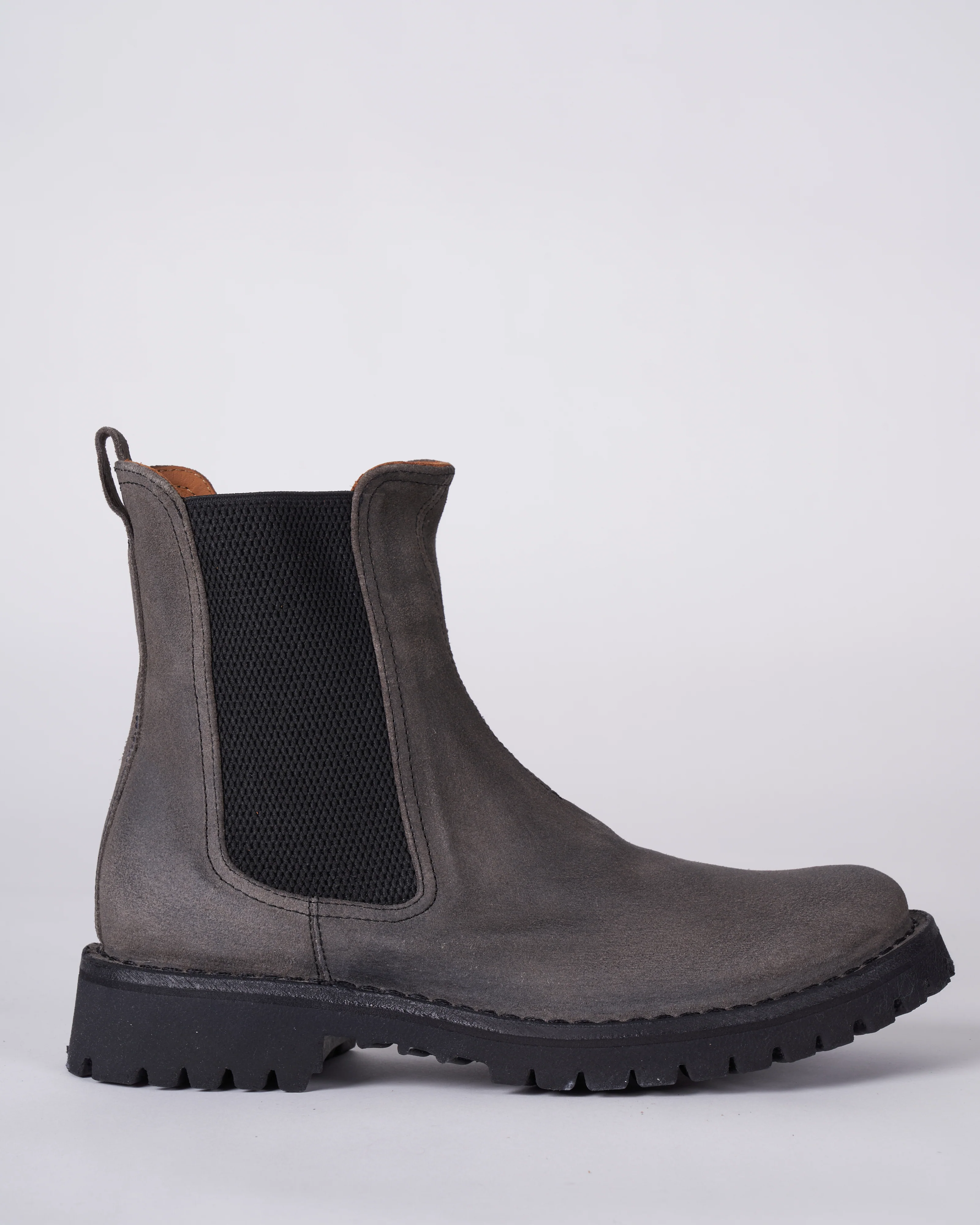suede upper boot - chelsea - lug rubber sole - palio light lavagna - Image 2