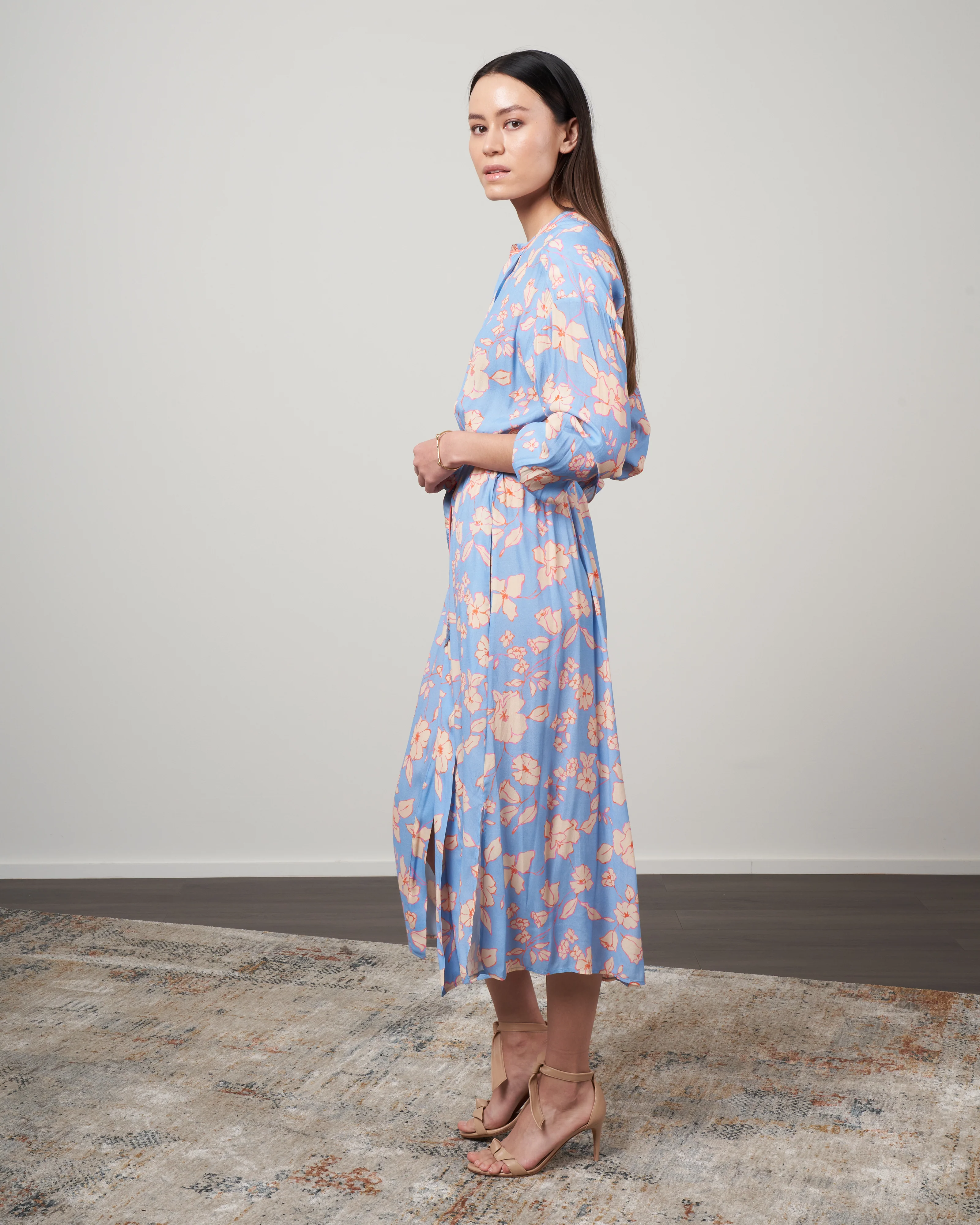 abito crepe de chine viscosa stampa dress - true colors - Image 2