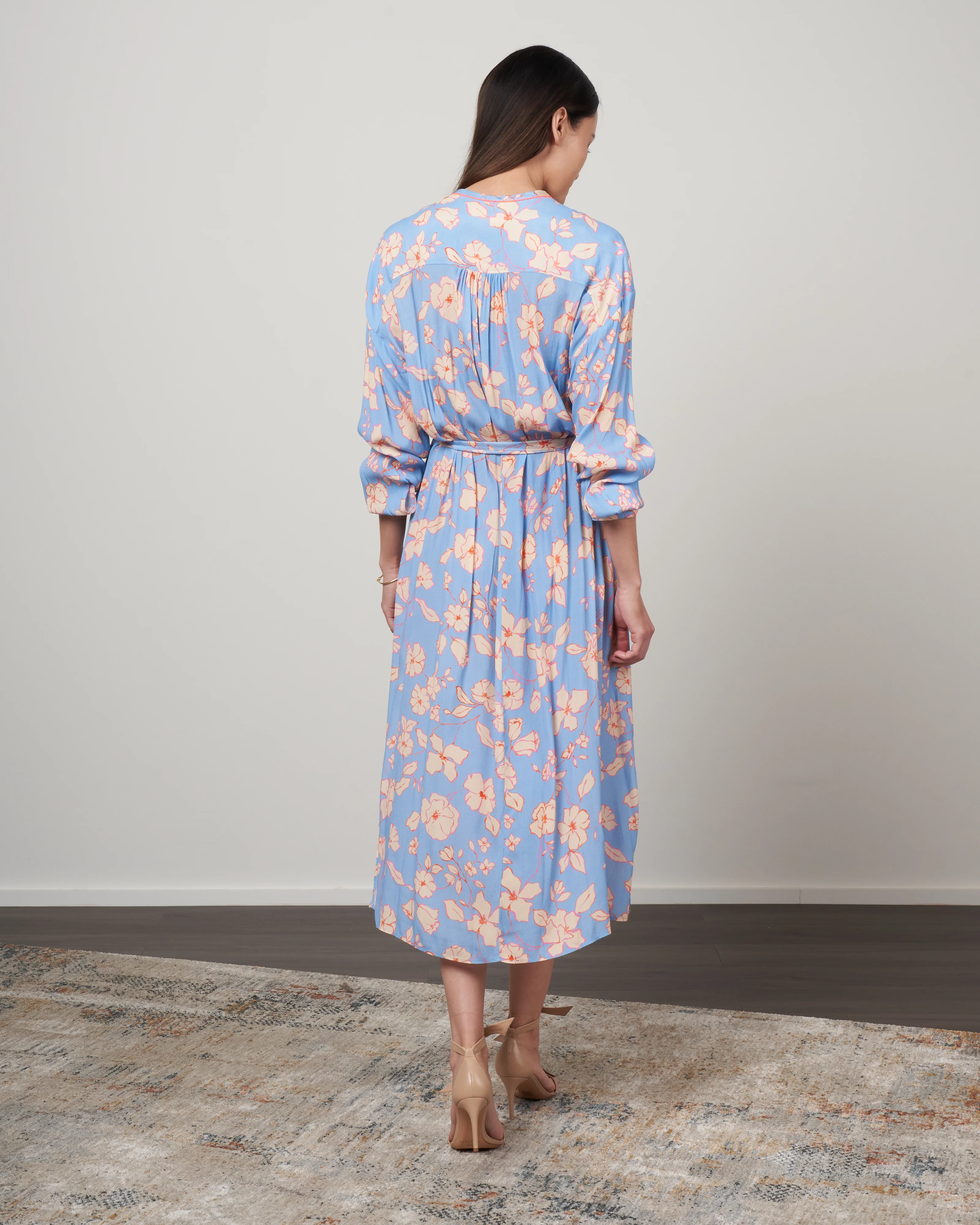 abito crepe de chine viscosa stampa dress - true colors - Image 3