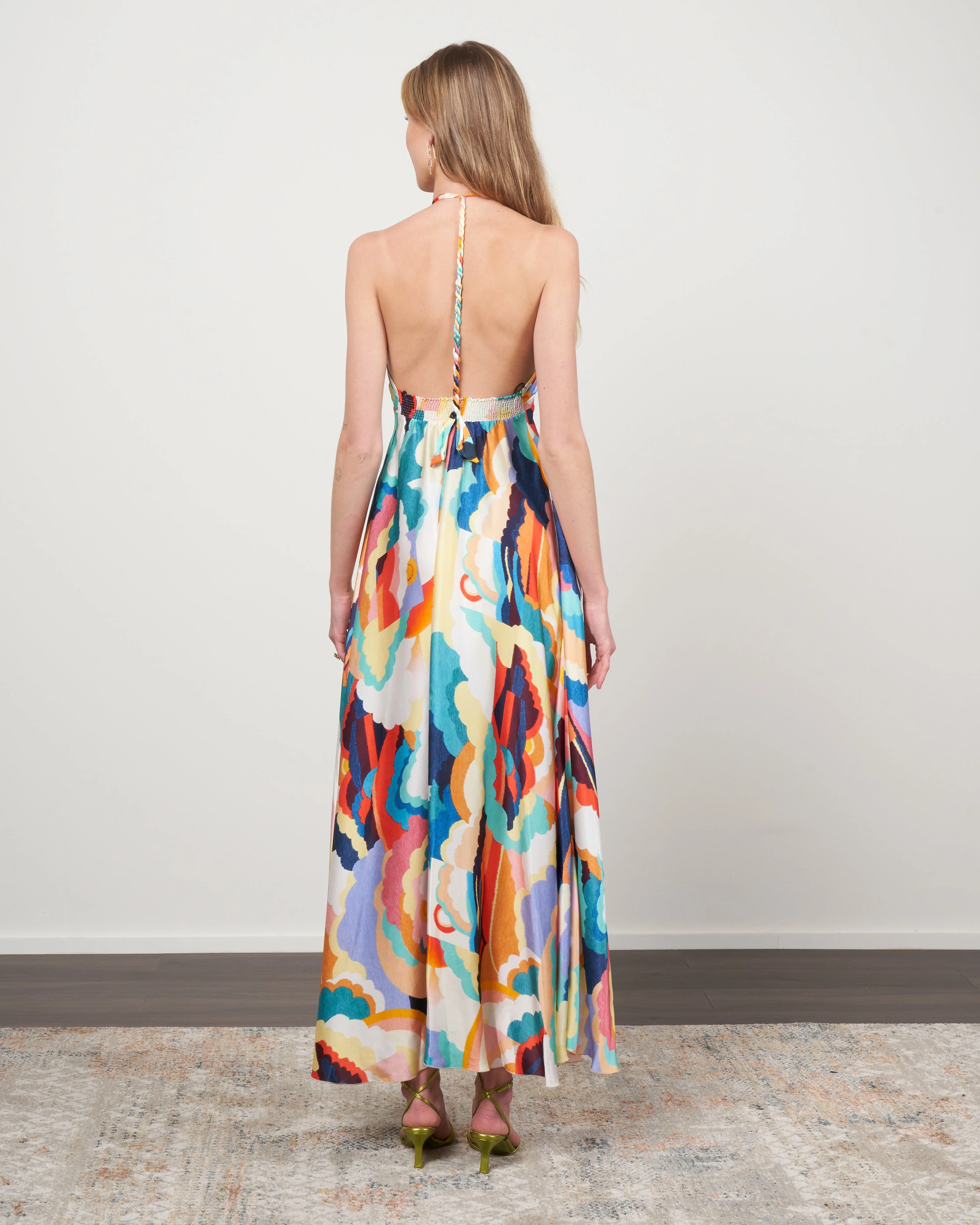 raso dress stampa "up above in the sky" - sunset - Image 3