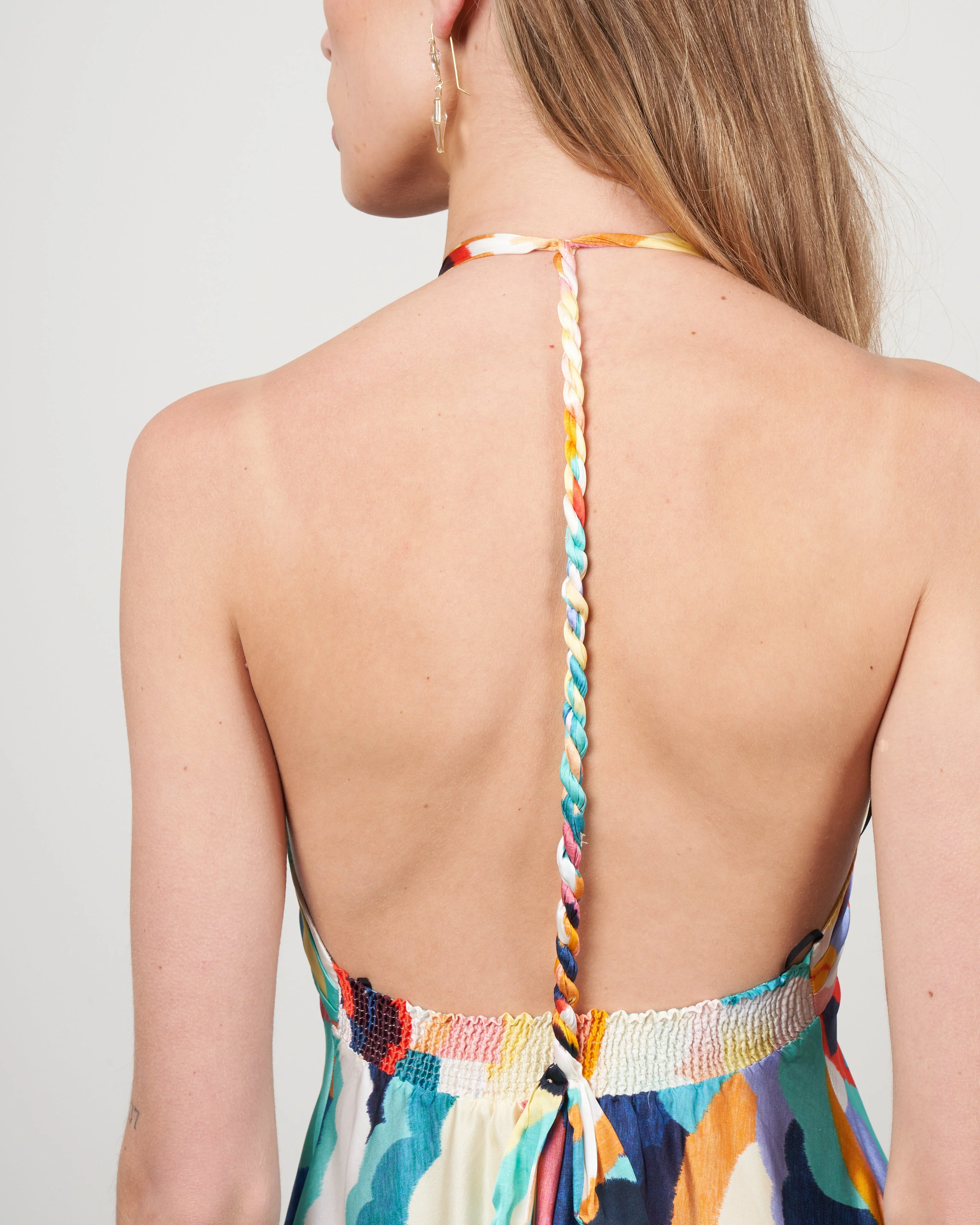 raso dress stampa "up above in the sky" - sunset - Image 4