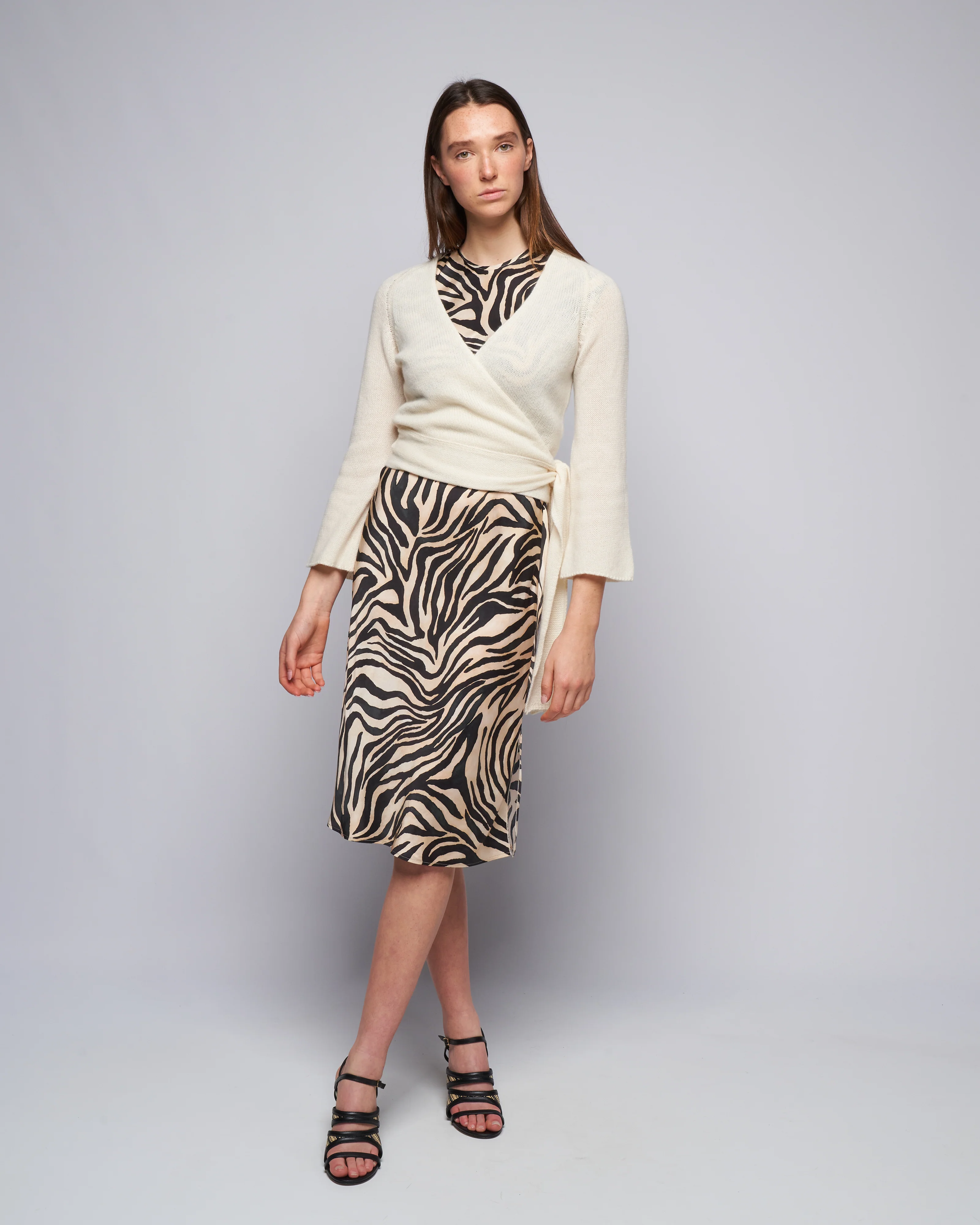 cashmere wrap sweater - pure - Image 2