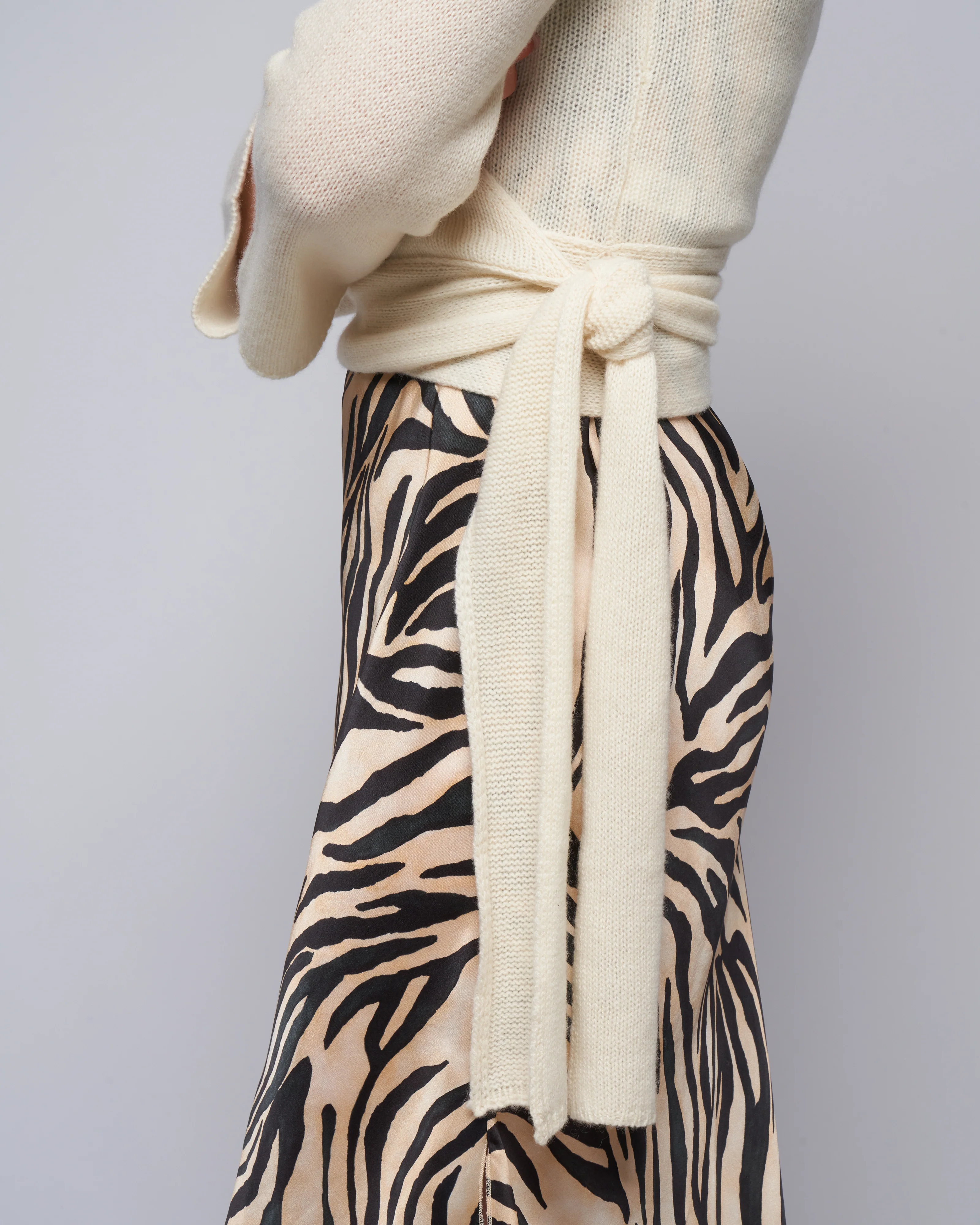 cashmere wrap sweater - pure - Image 5