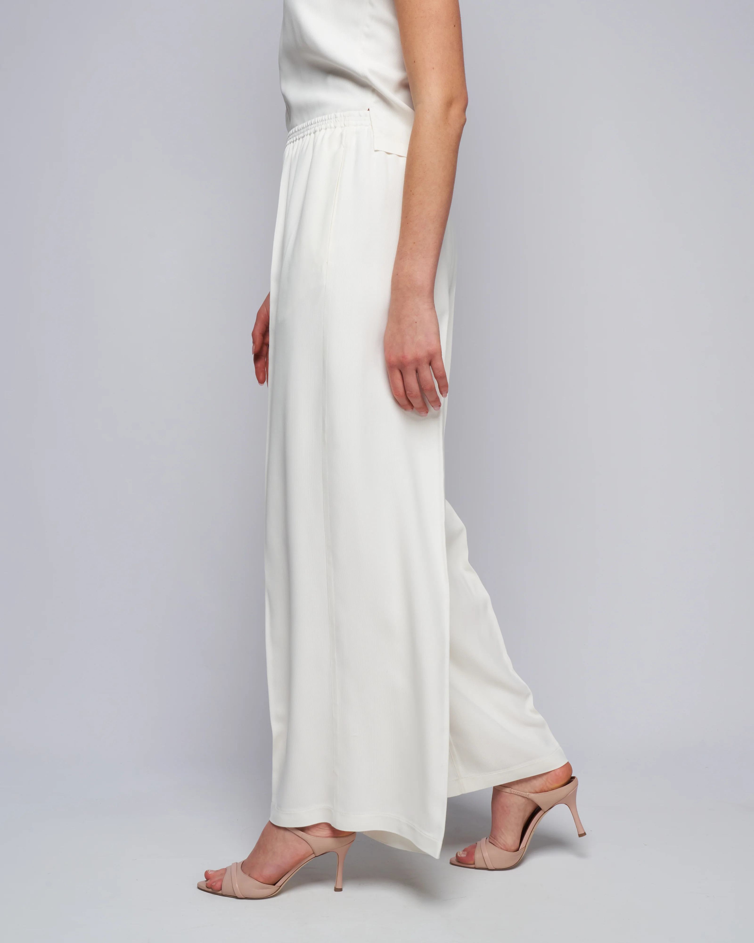 fluid ottoman wide leg pants - pure - Image 3