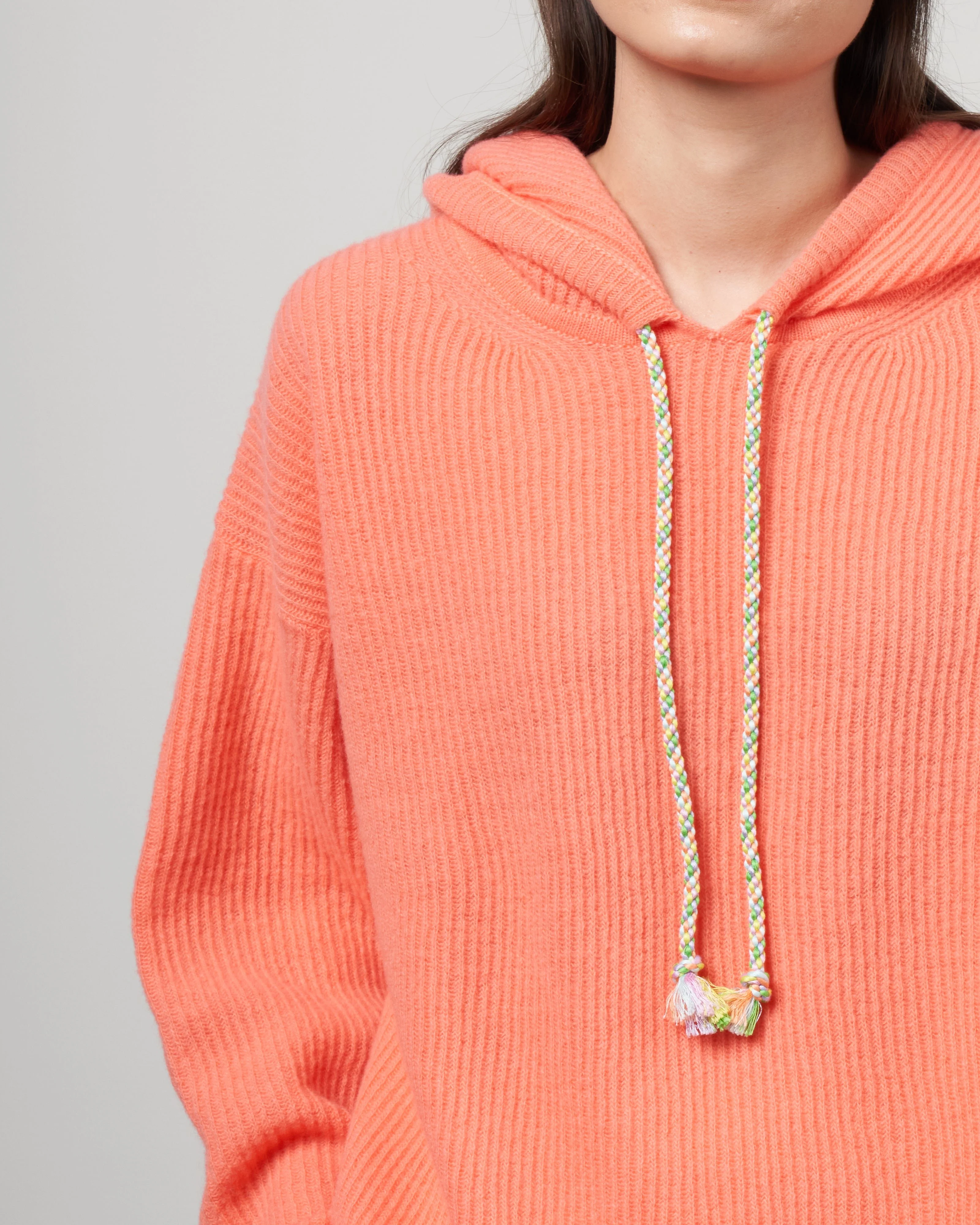 hoodie costa inglese pura lana soft - orange 1535 - Image 5