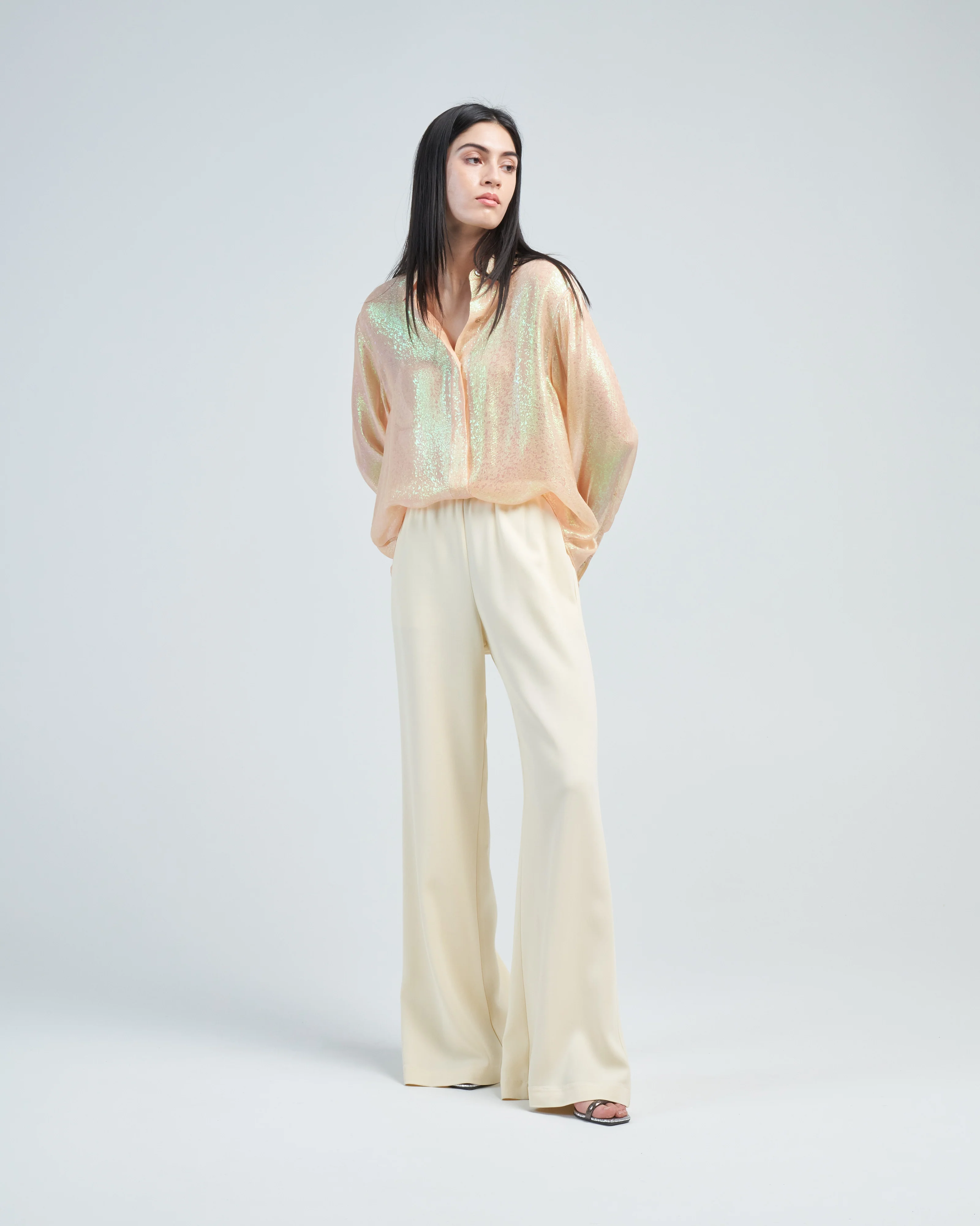 iris chiffon silk shirt - Image 3