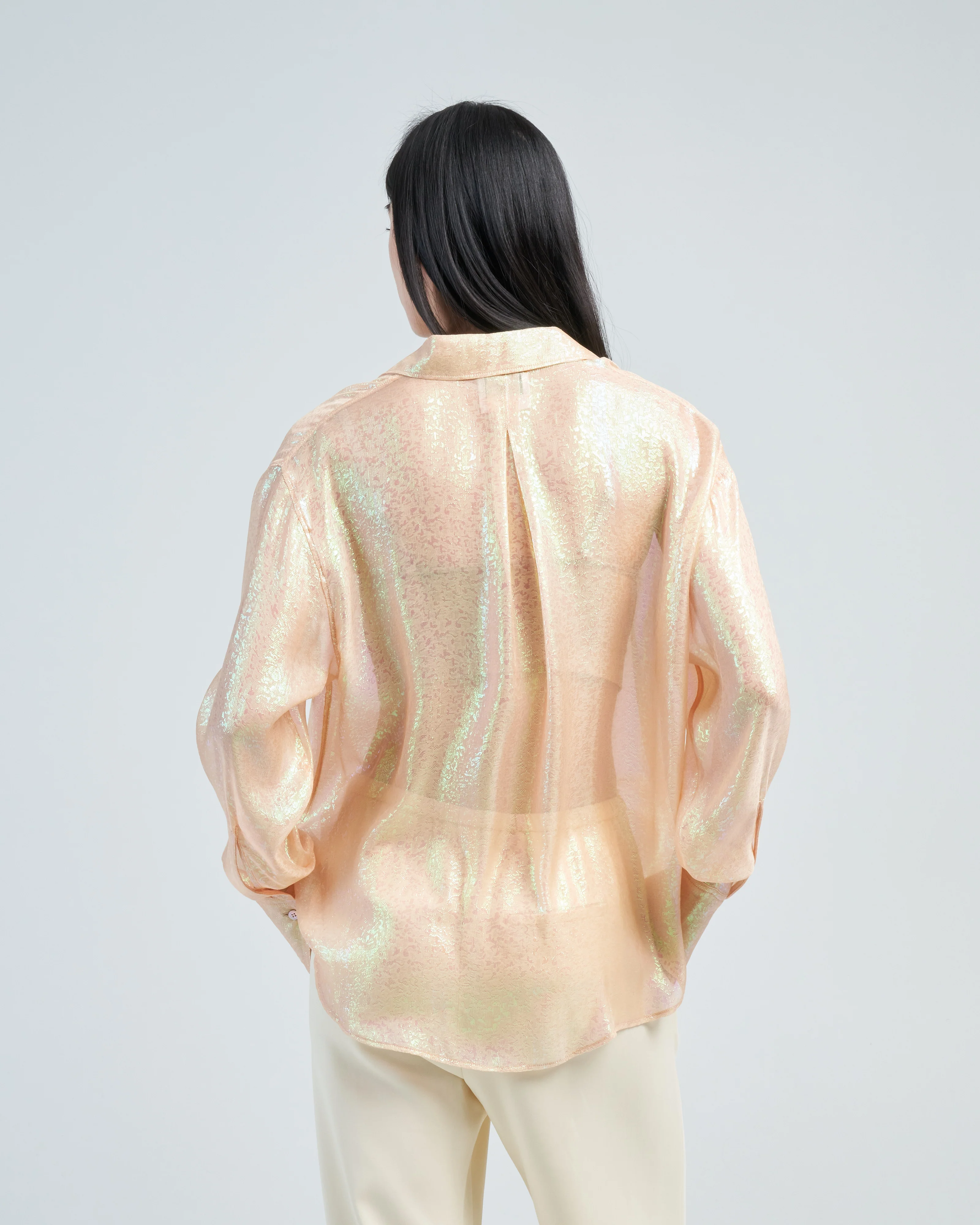 iris chiffon silk shirt - Image 5
