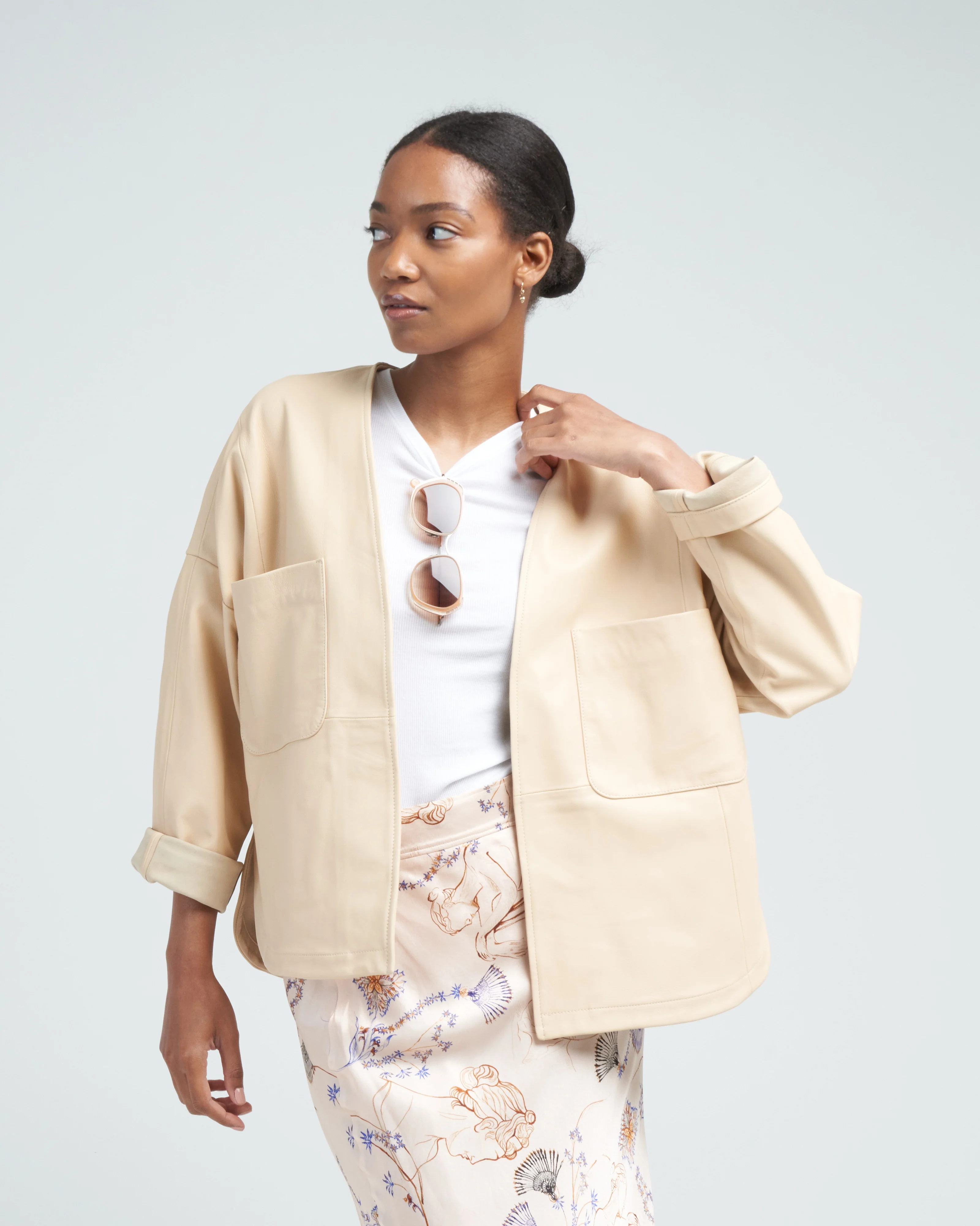 nappa leather kimono - Image 2