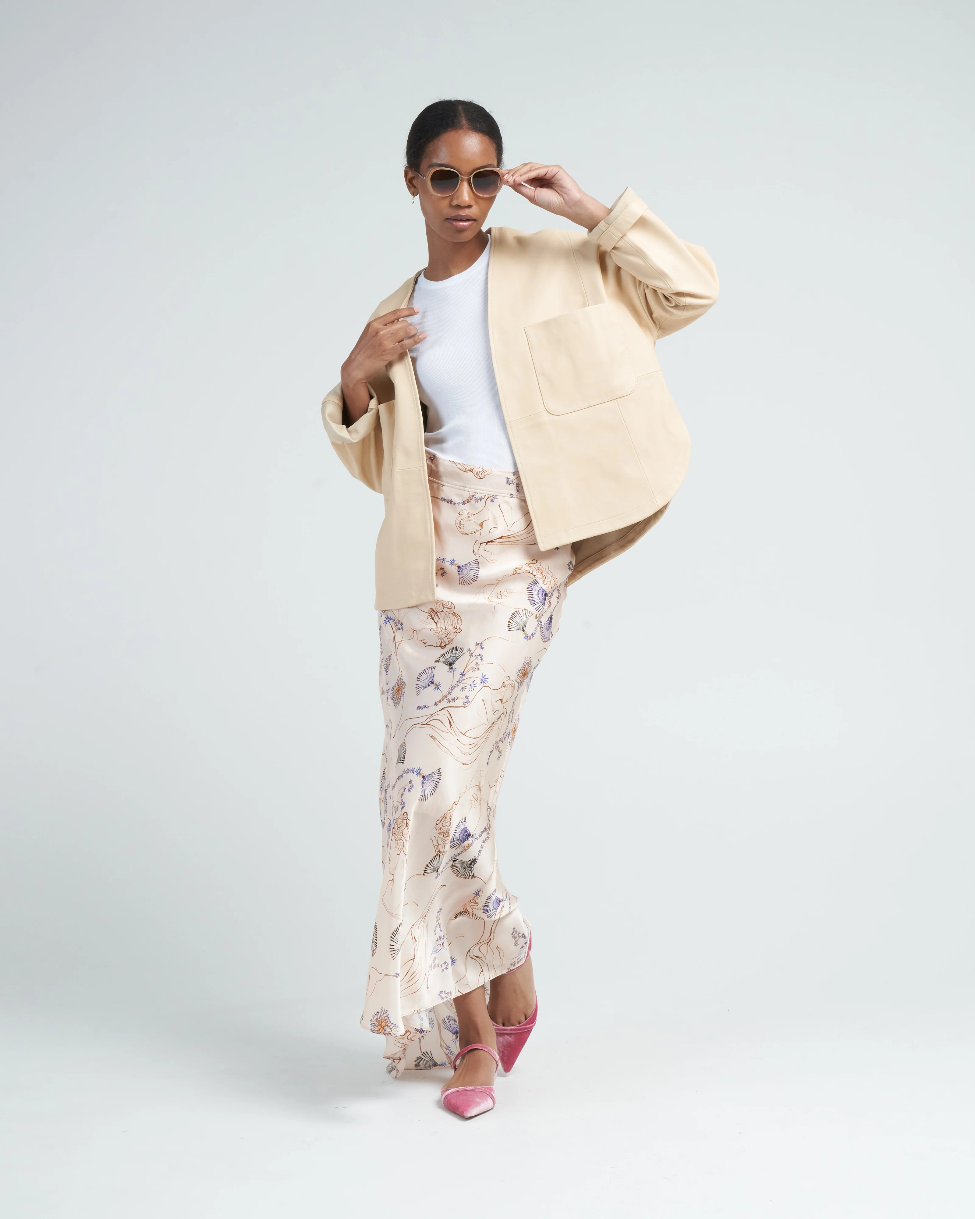 nappa leather kimono - Image 3