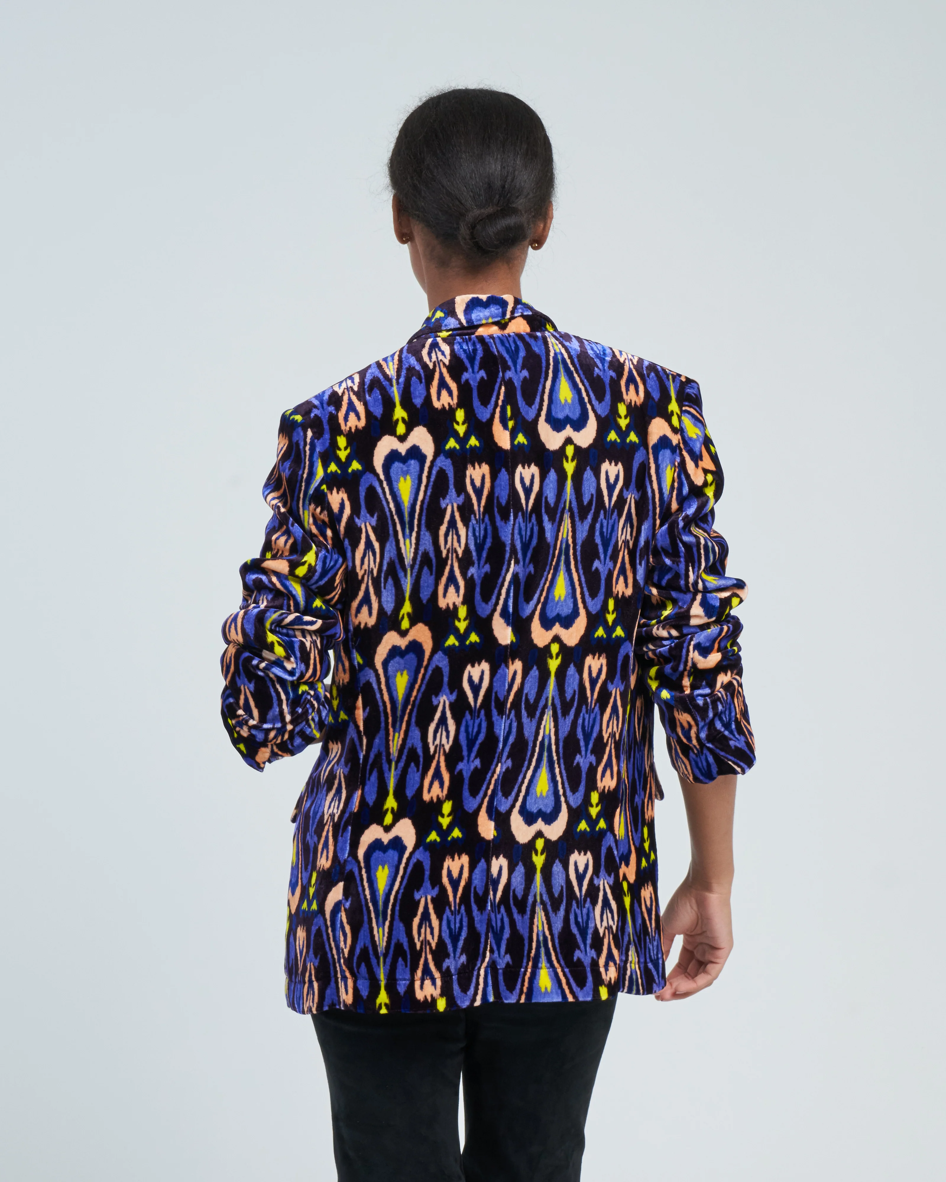 northern light print chic velvet jacket - Image 3
