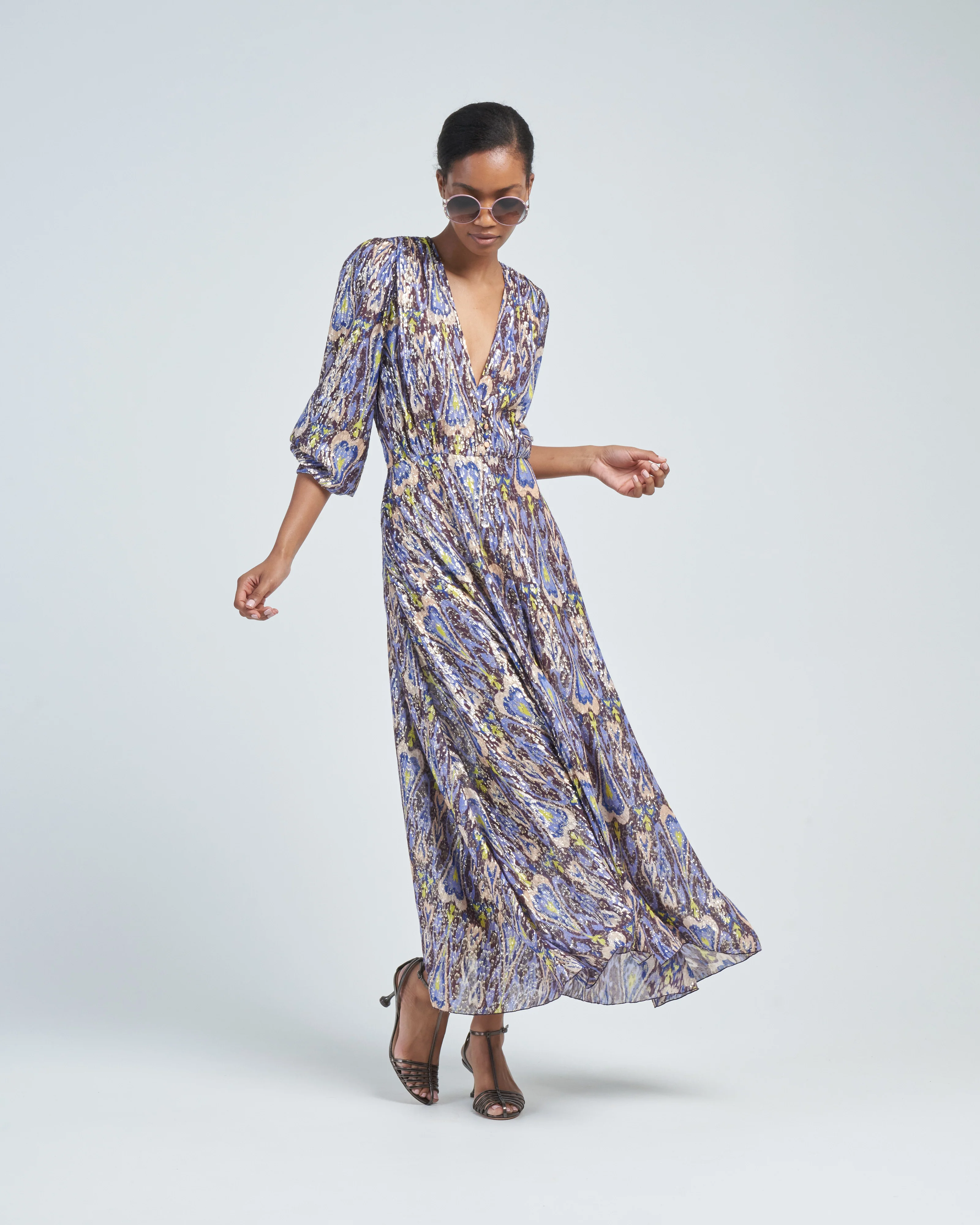 northern light print fil coup' long dress - Image 2