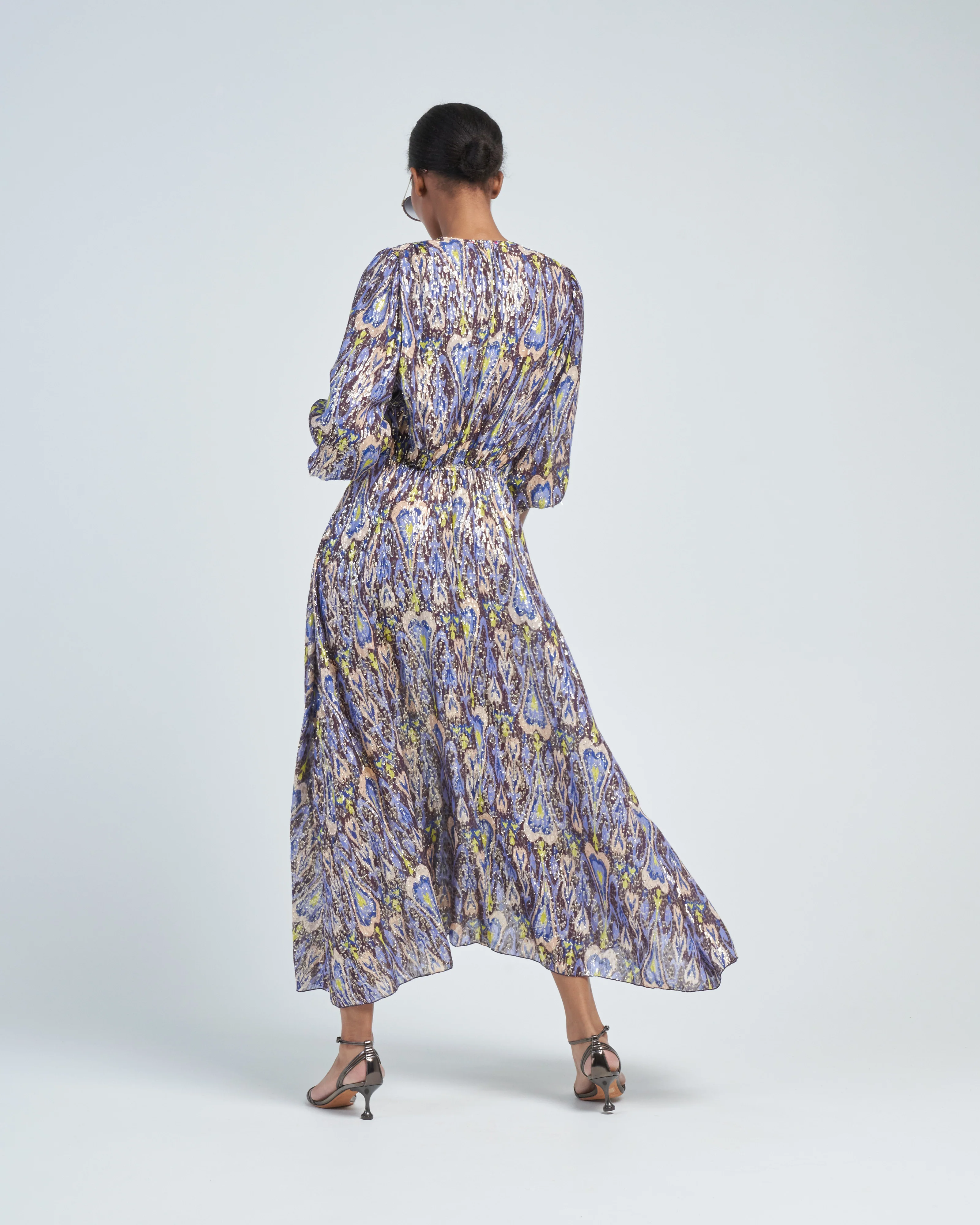 northern light print fil coup' long dress - Image 4