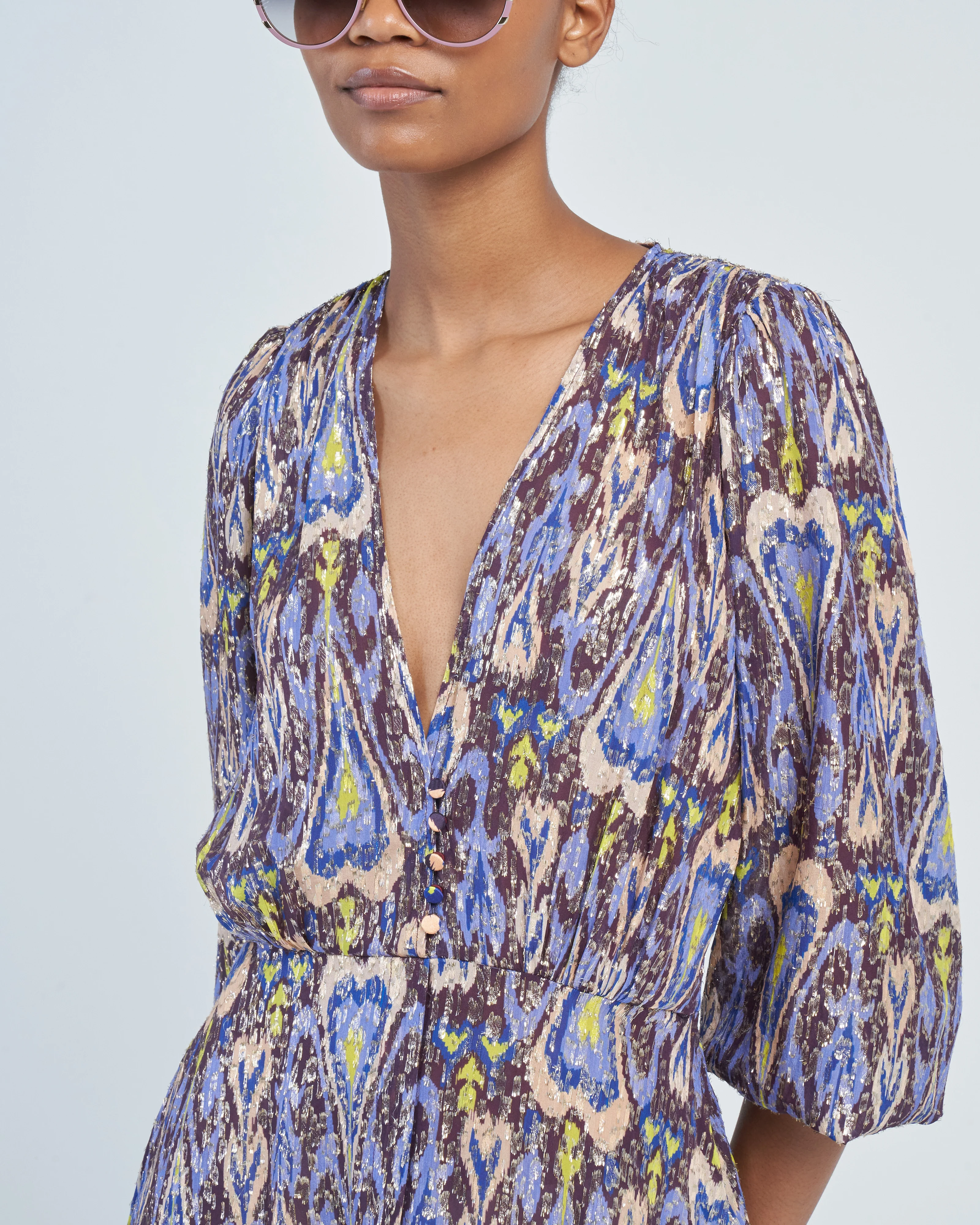 northern light print fil coup' long dress - Image 5