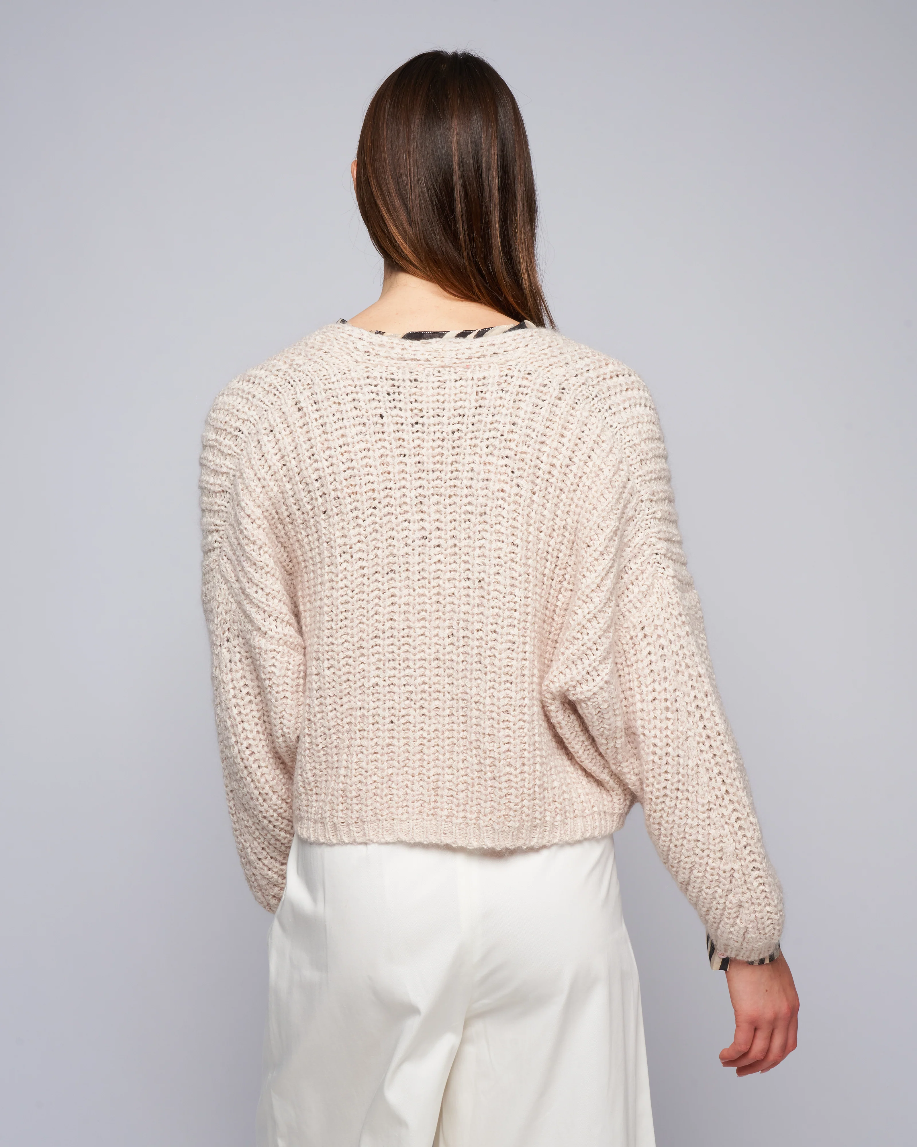 organic cotton and mohair cardigan - pure - Image 4