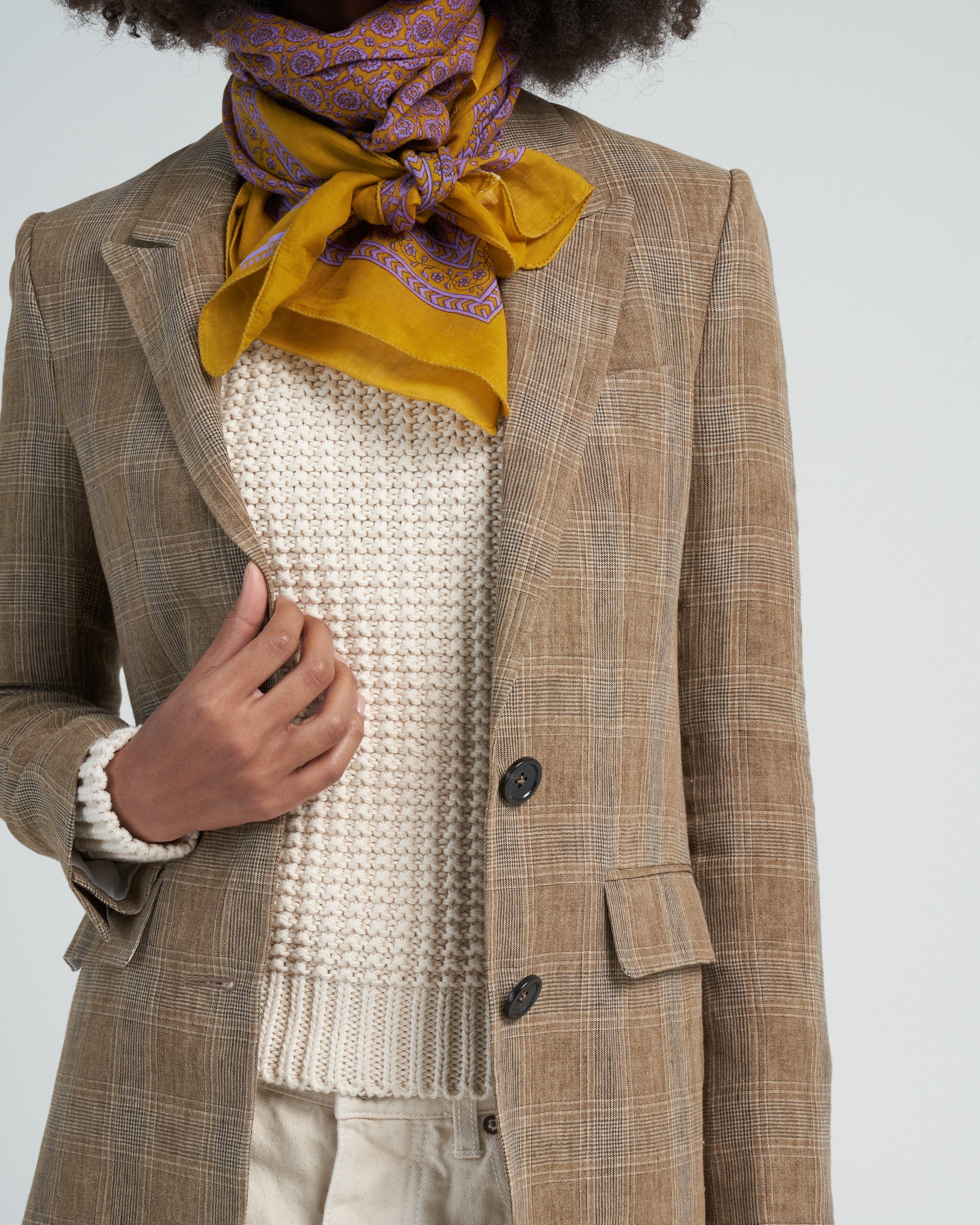 bella blazer - brown - Image 5