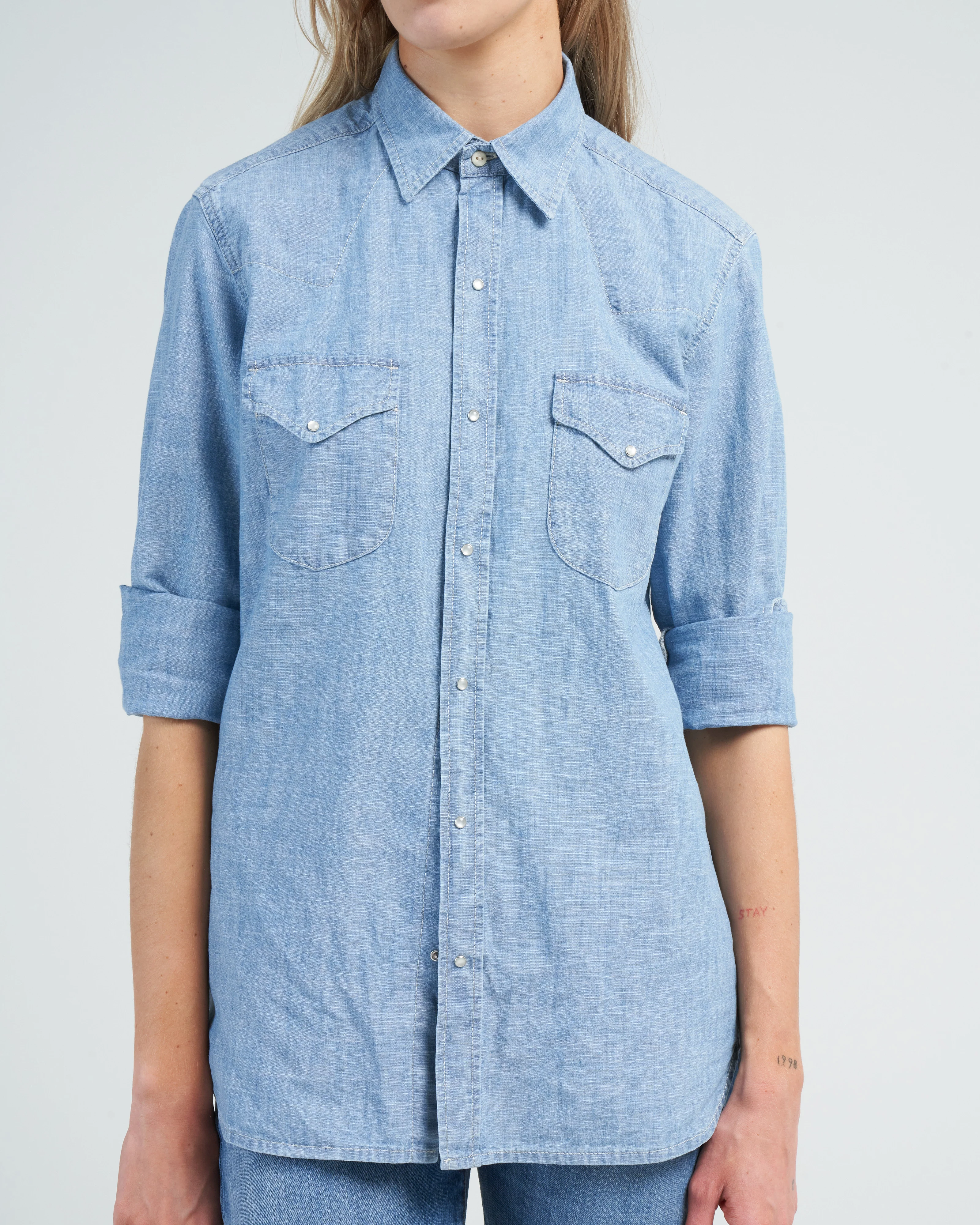 kira shirt - denim - Image 2