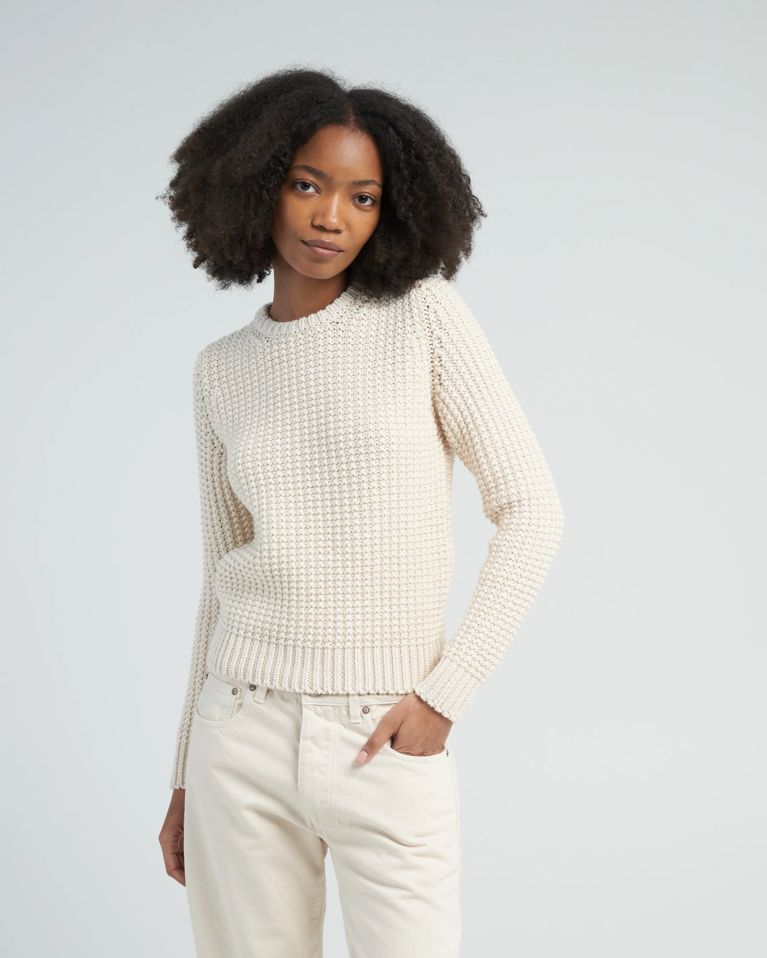 laila knit - off white