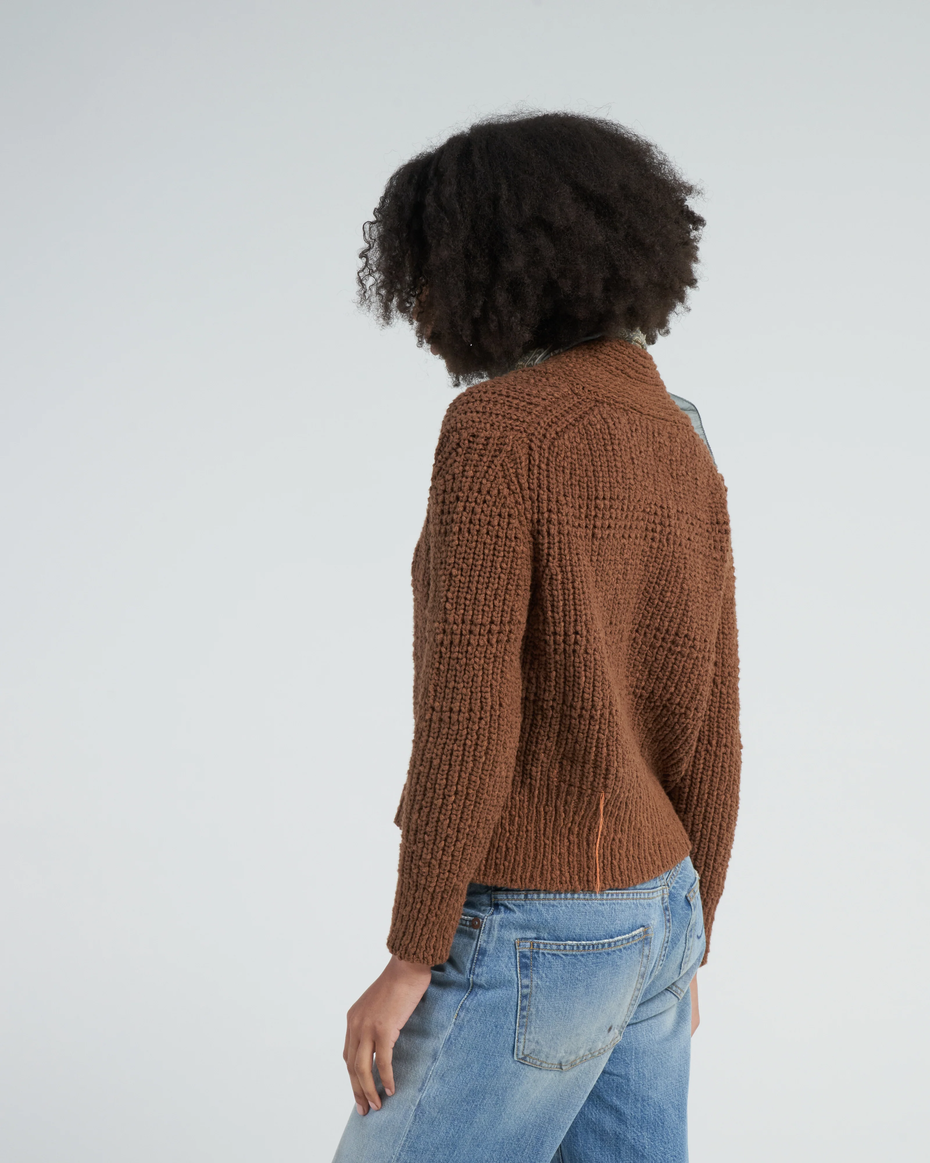 lola cardigan - brown - Image 4