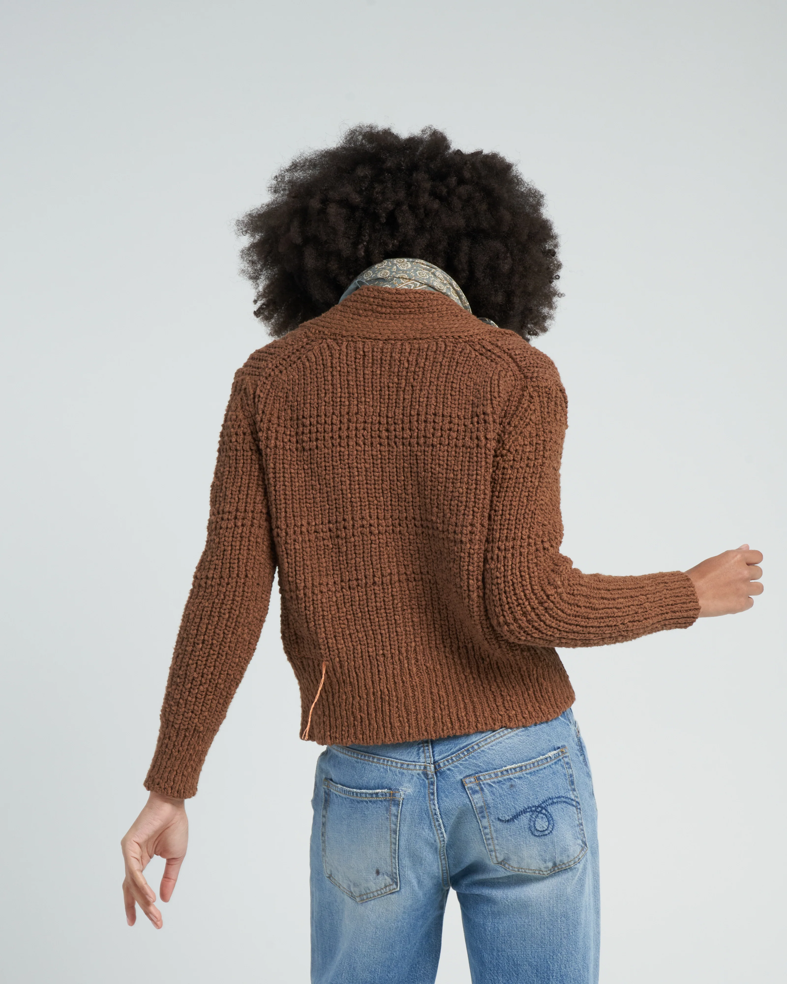 lola cardigan - brown - Image 5
