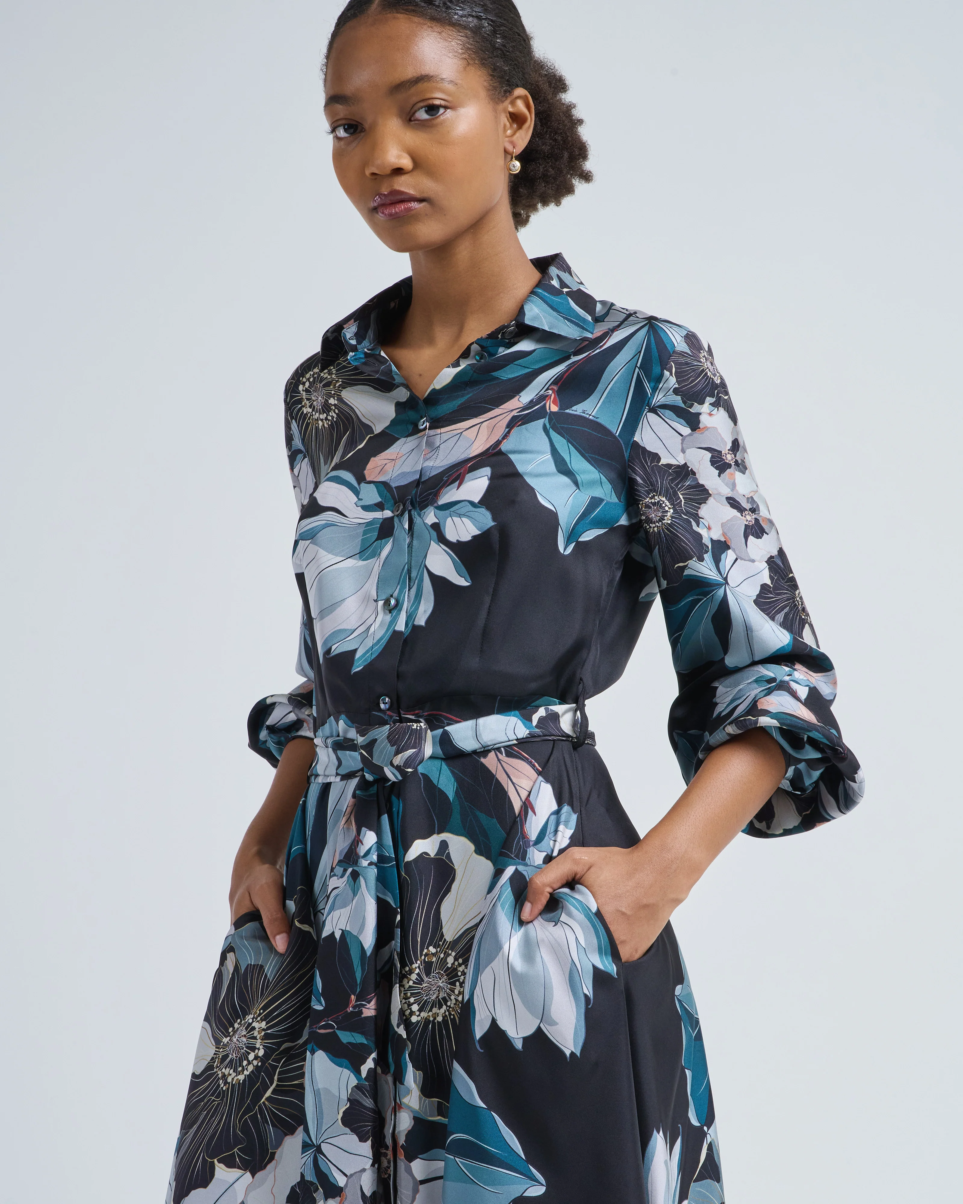 aloe silk long dress - Image 2