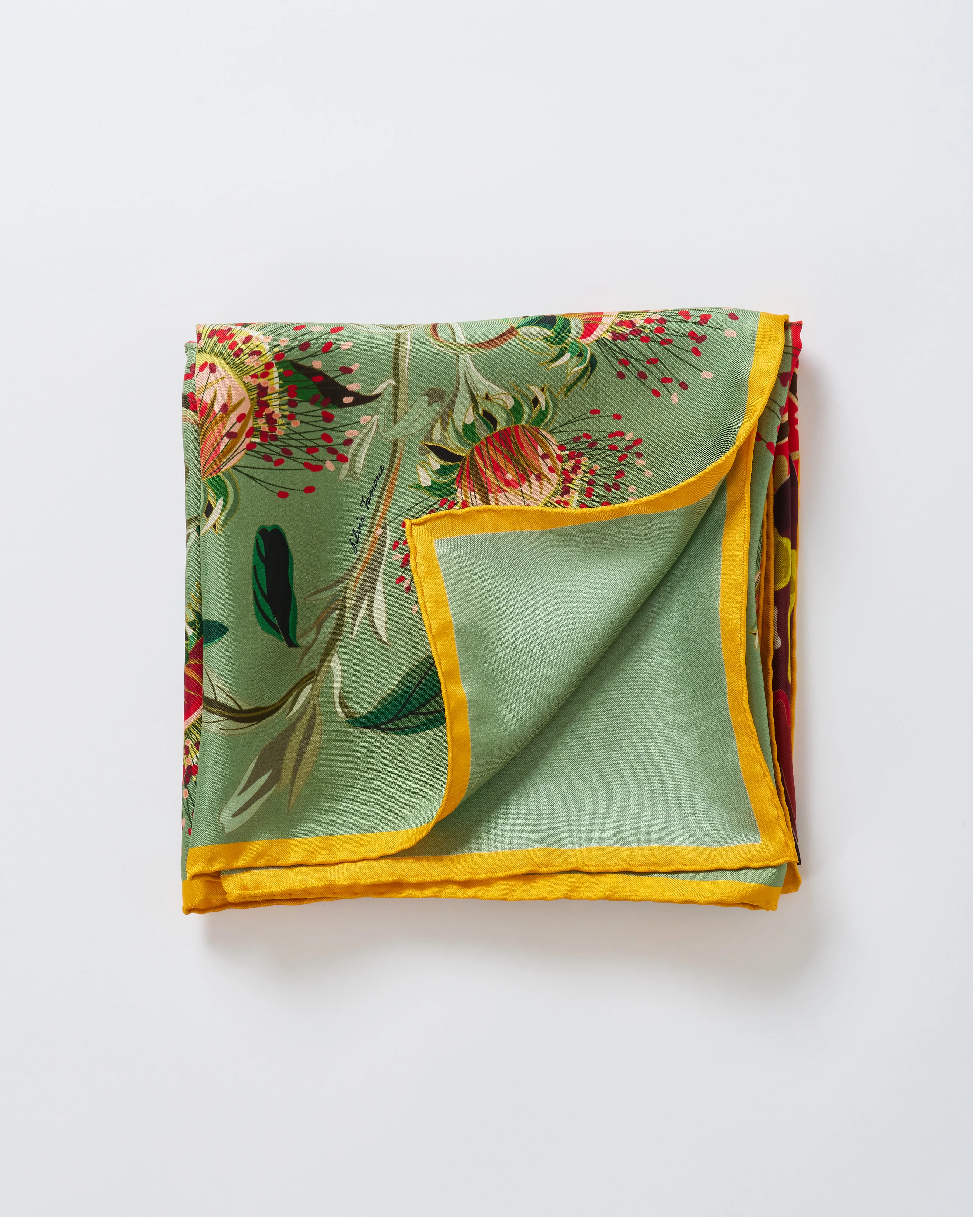 aloe silk square scarf - Image 3