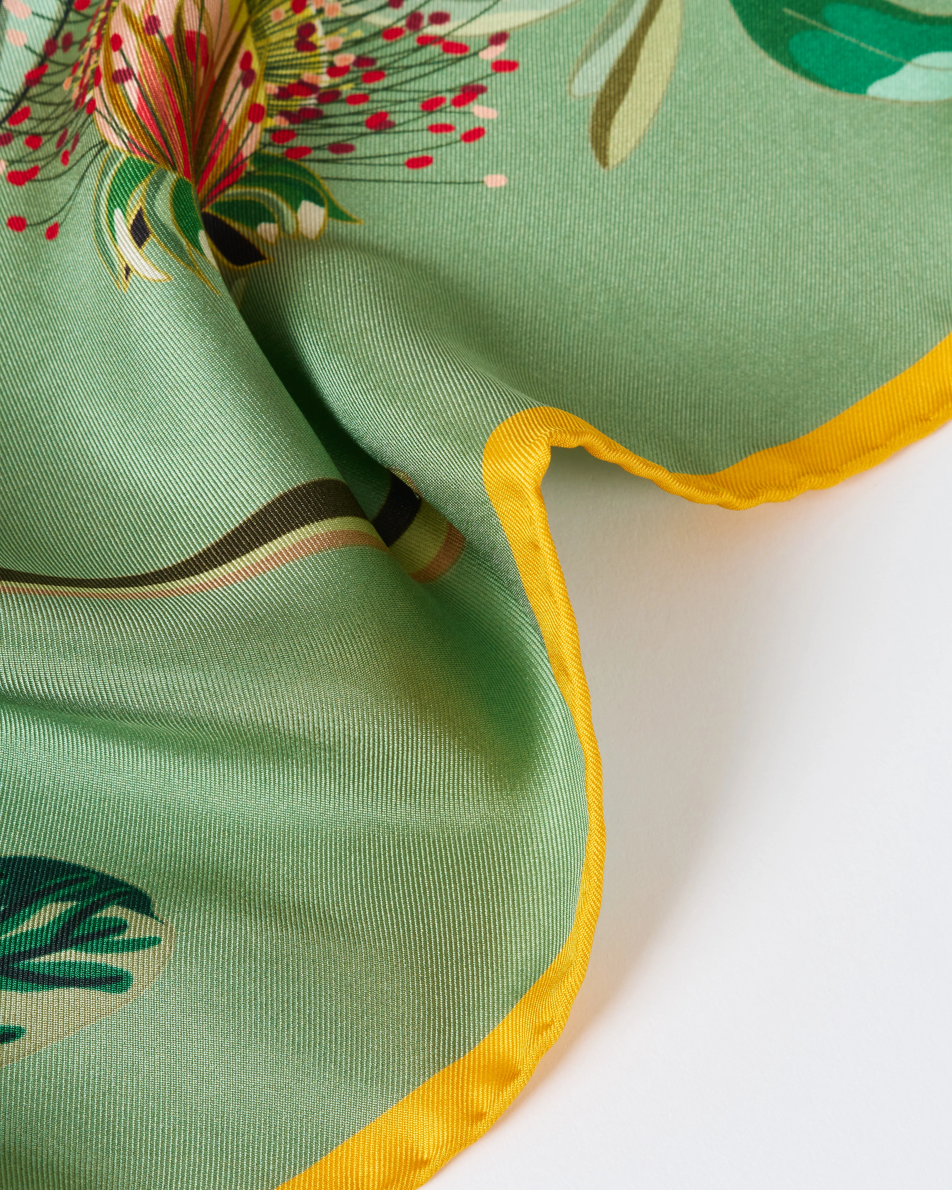 aloe silk square scarf - Image 4