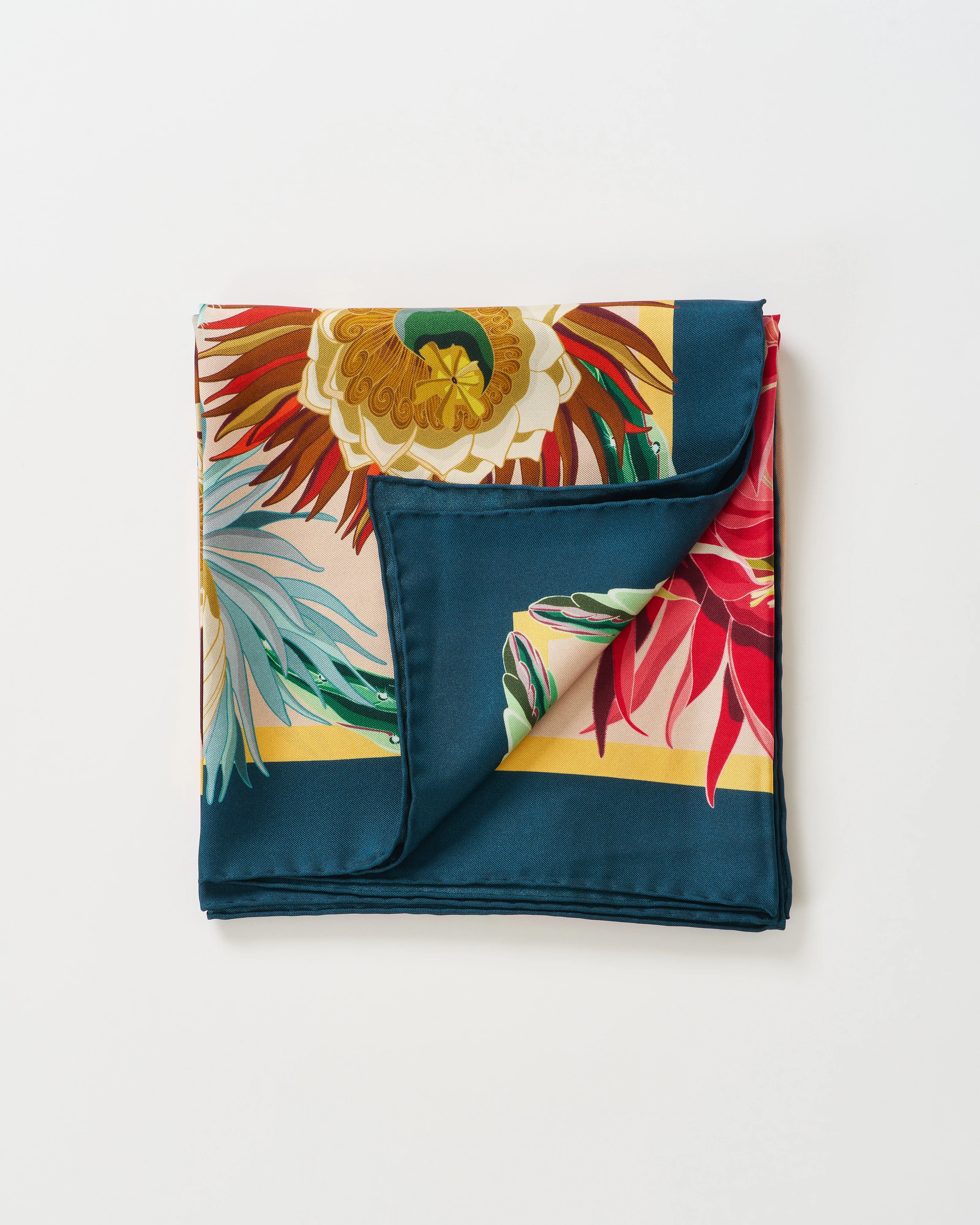 aloe silk square scarf - Image 3