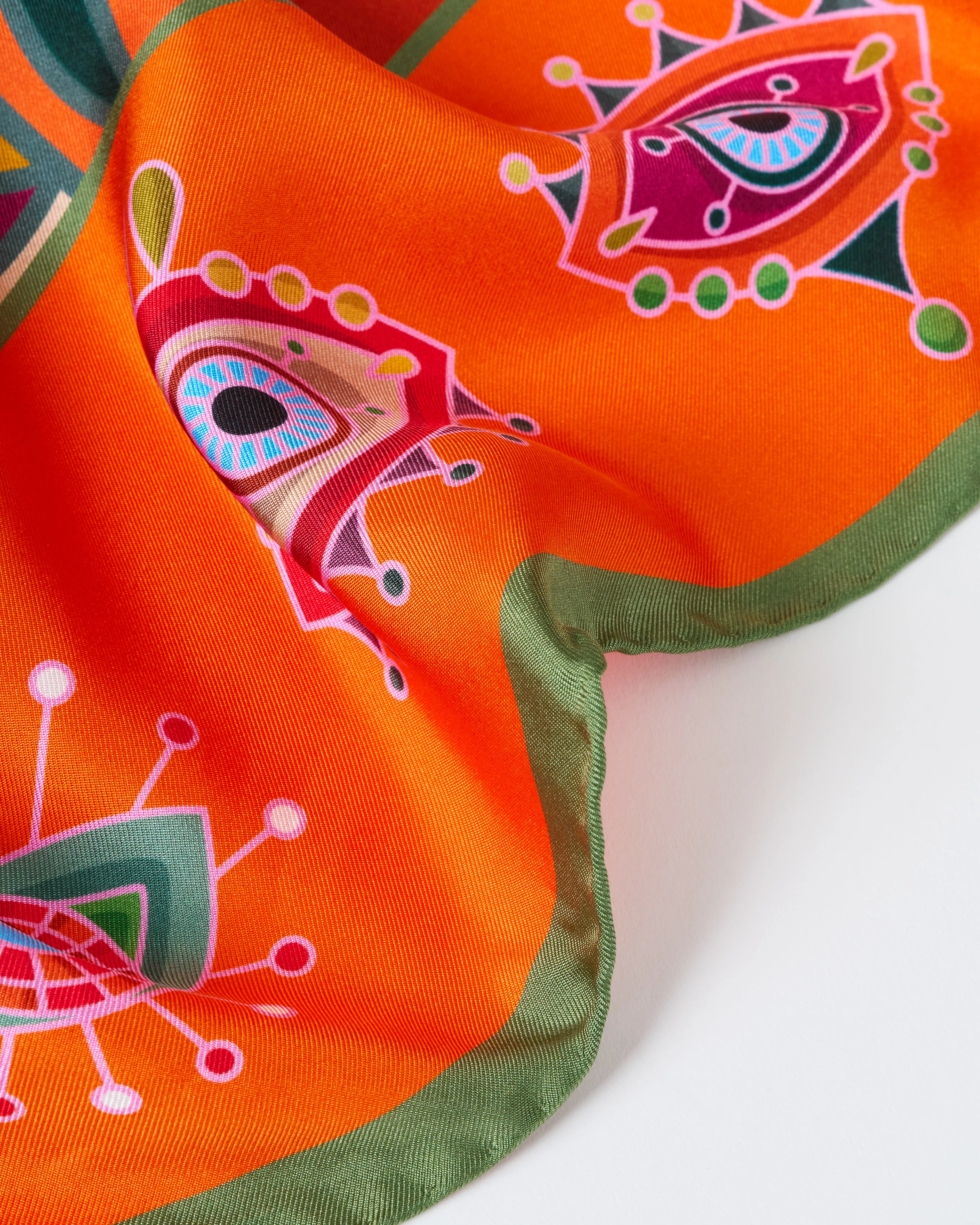 aloe silk square scarf - Image 3