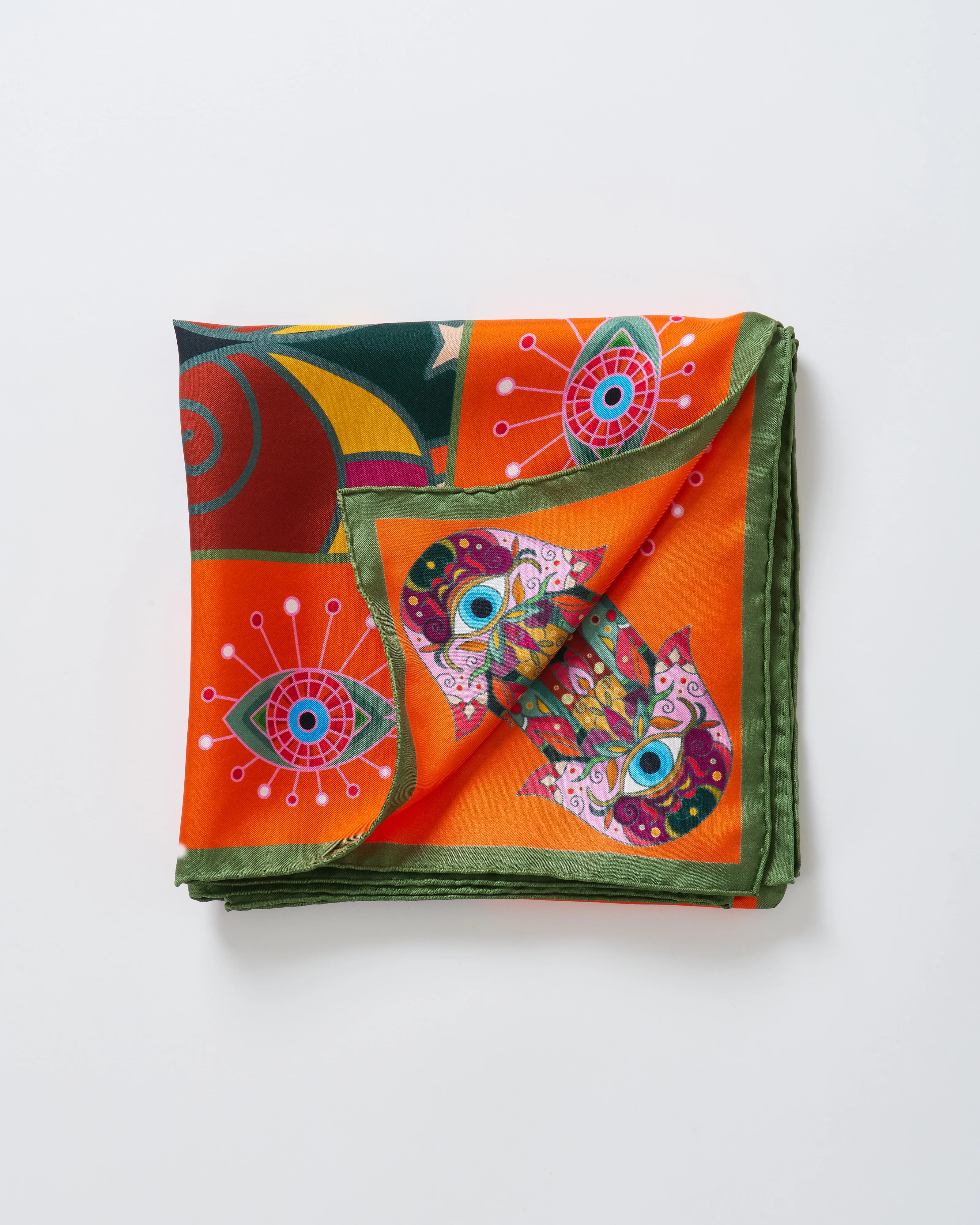 aloe silk square scarf - Image 4