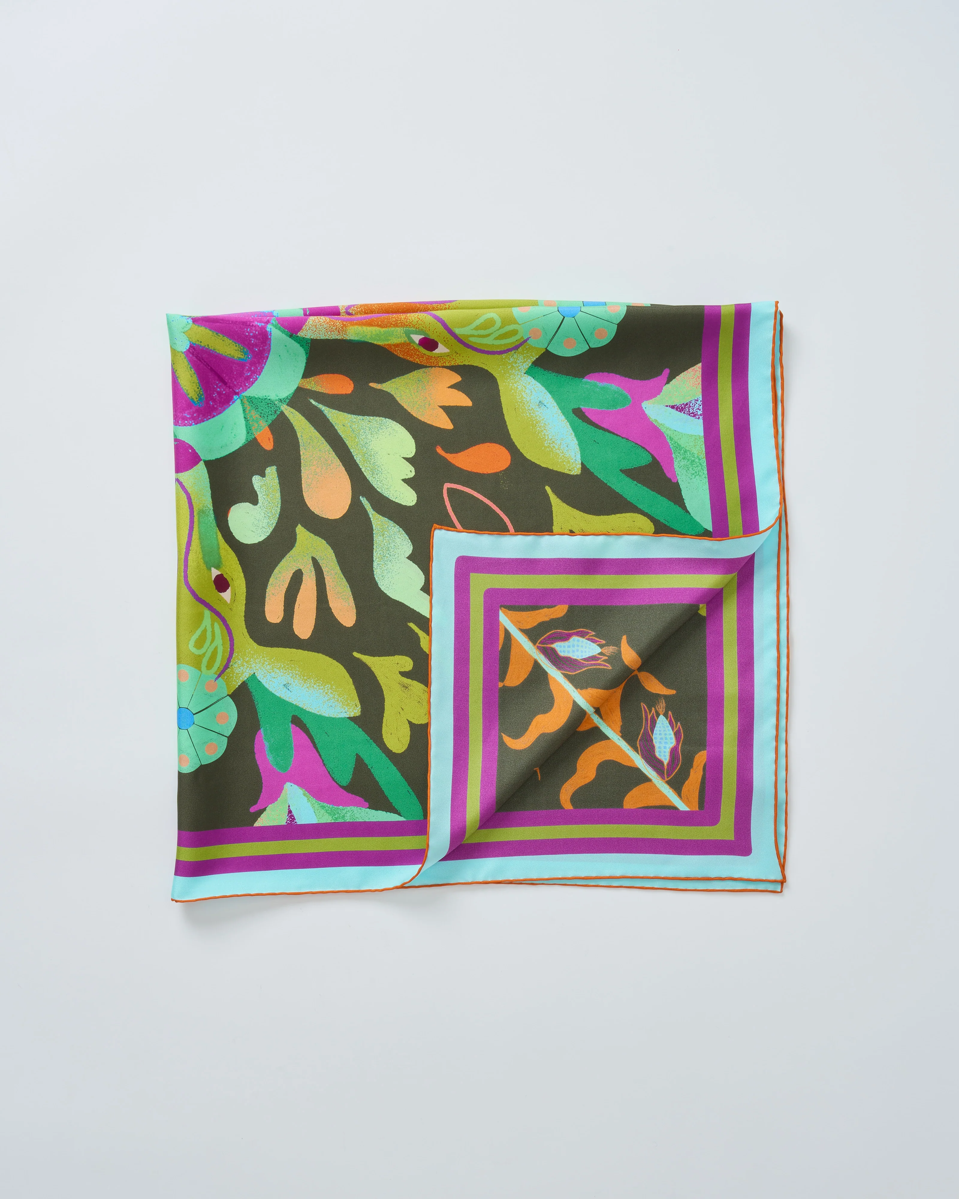 aloe silk square scarf - Image 3