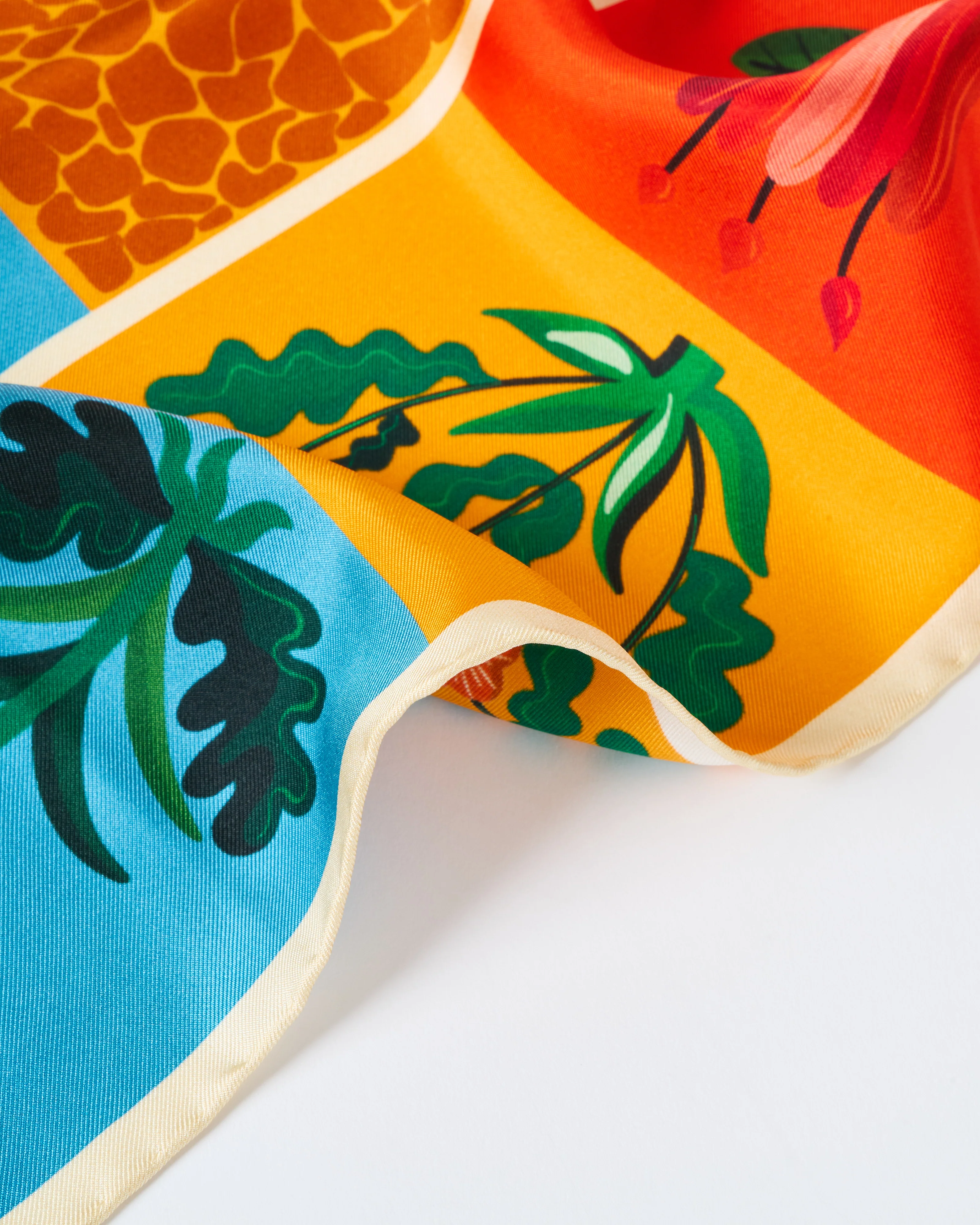 aloe silk square scarf - Image 3