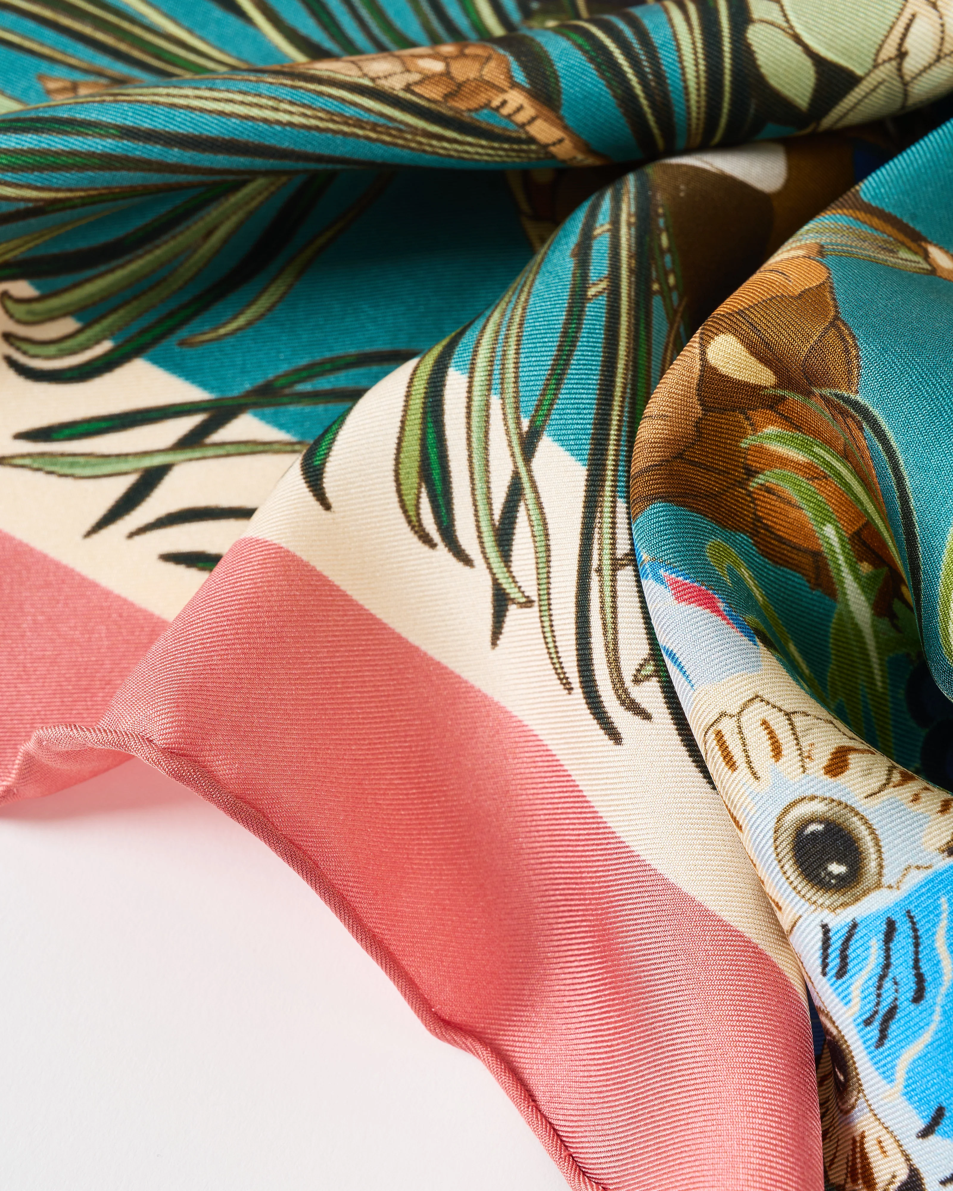 aloe silk square scarf - Image 4