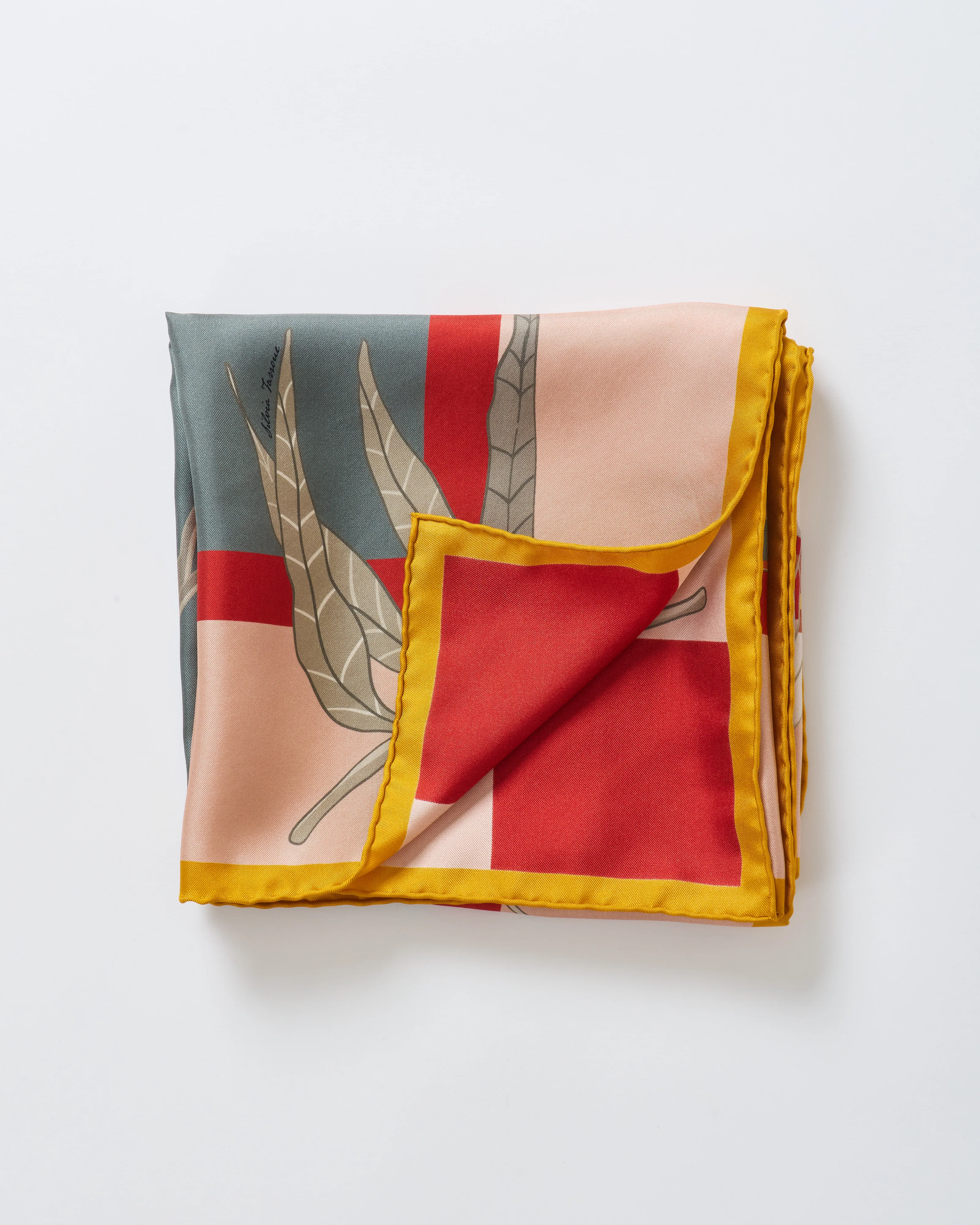 aloe silk square scarf - Image 3