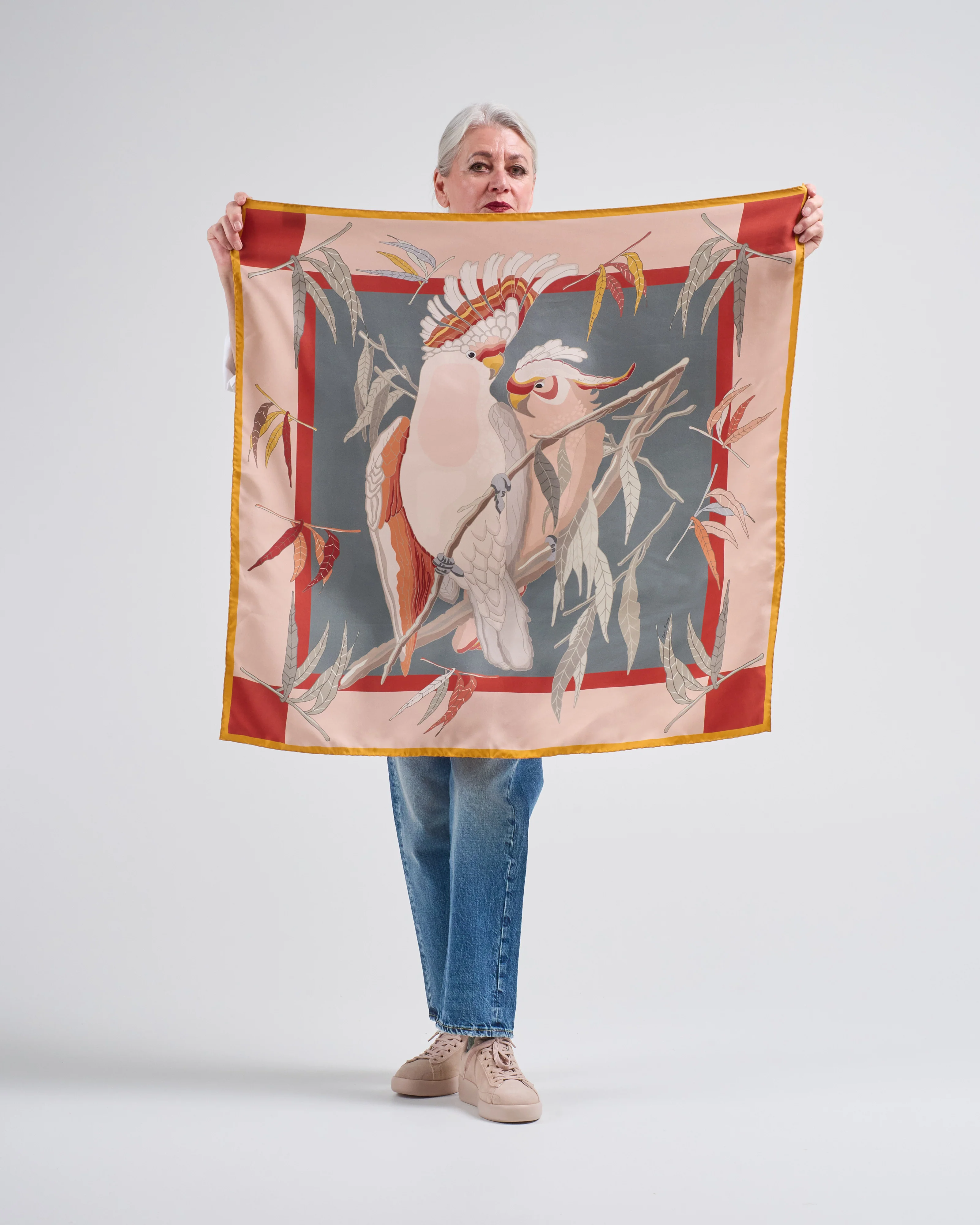 aloe silk square scarf - Image 5