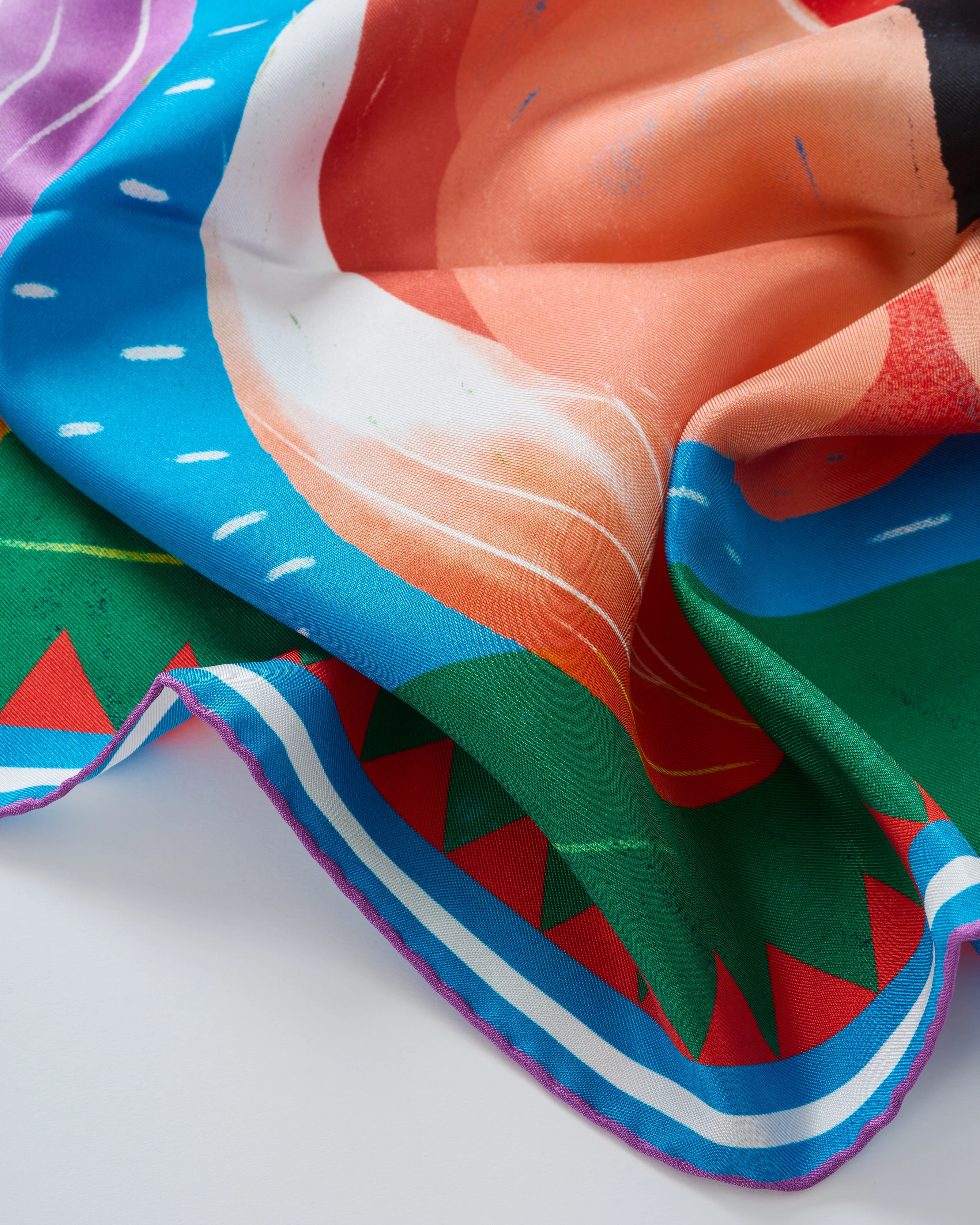 aloe silk square scarf - Image 3