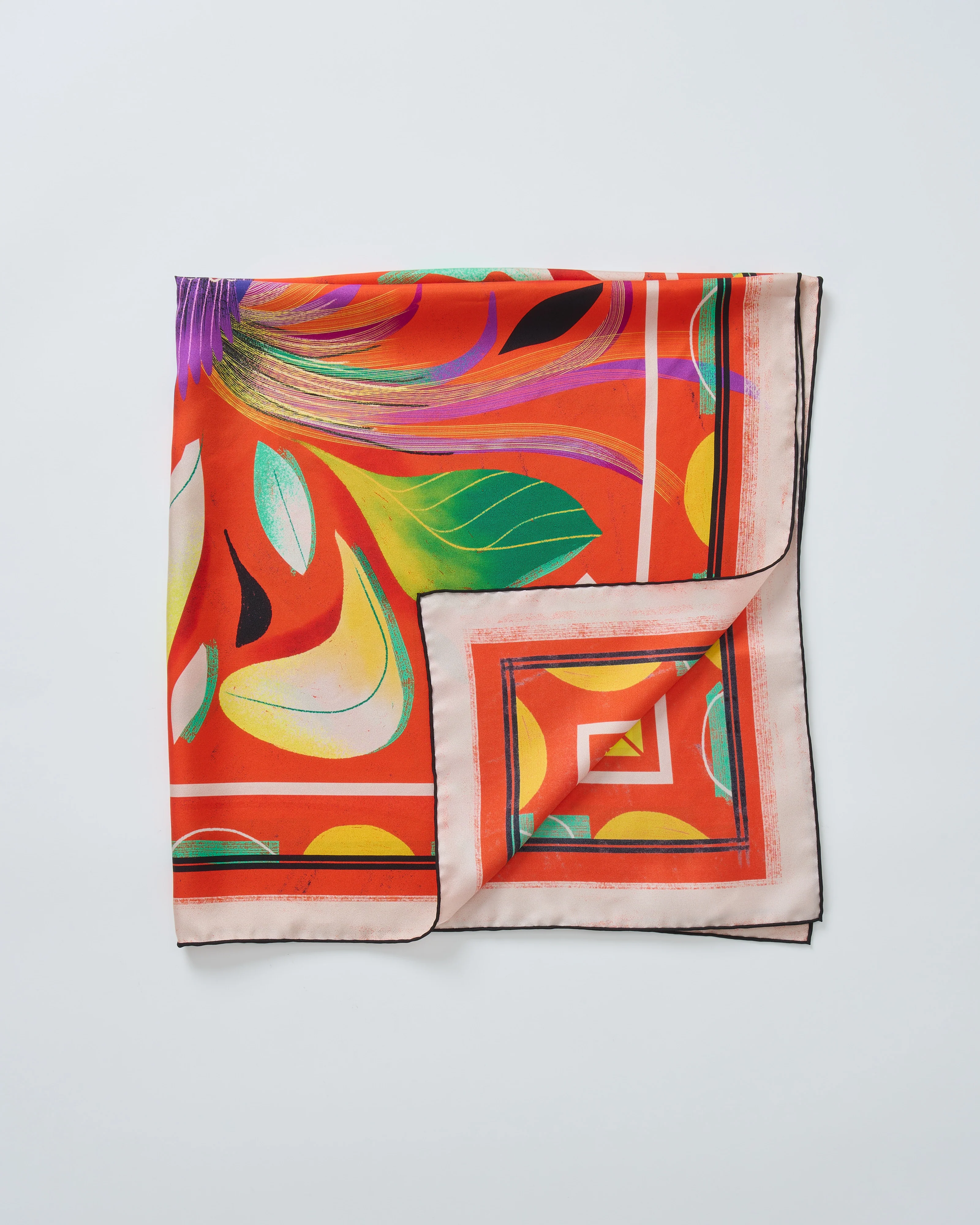 aloe silk square scarf - Image 3