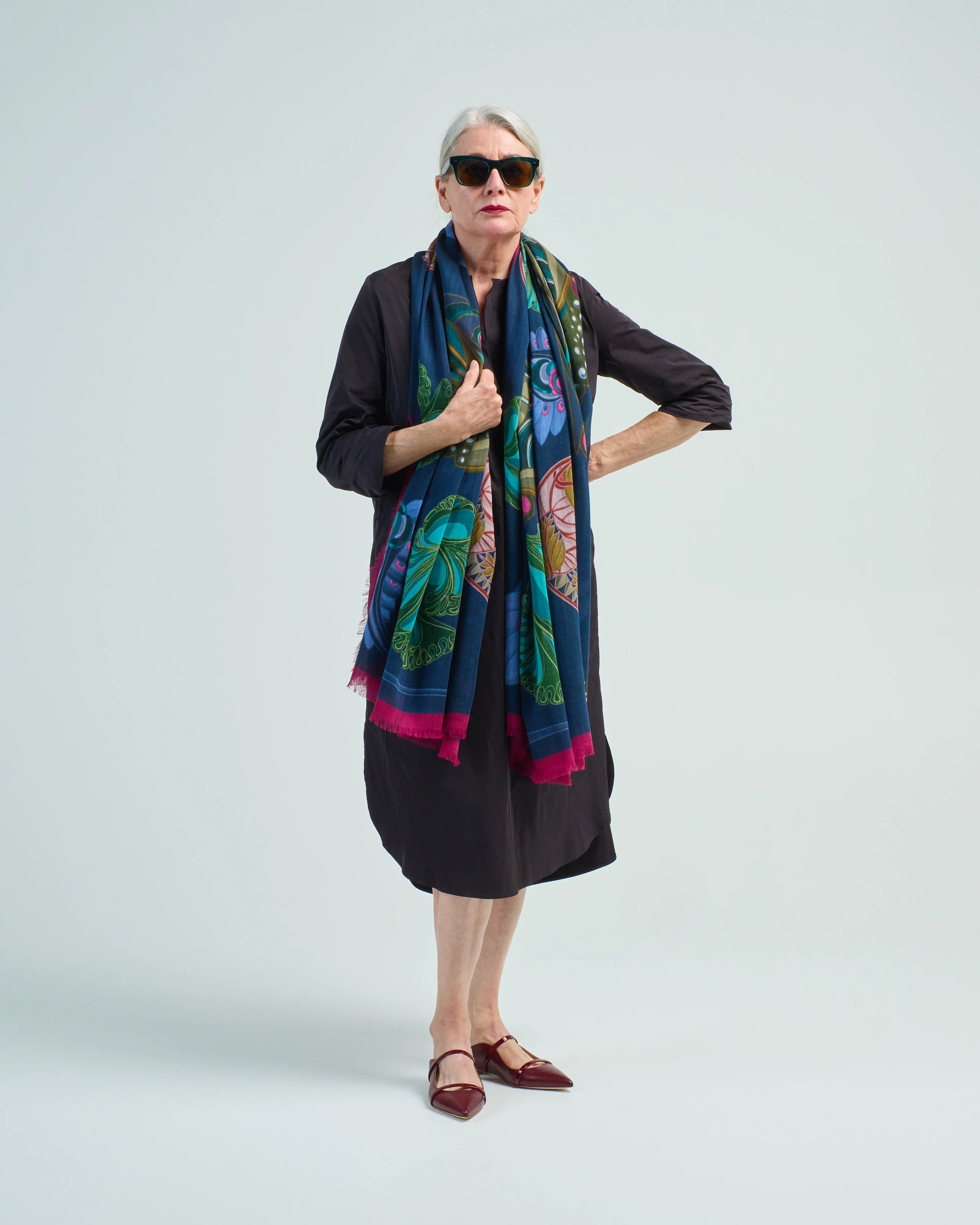 calvin large square scarf - Image 2