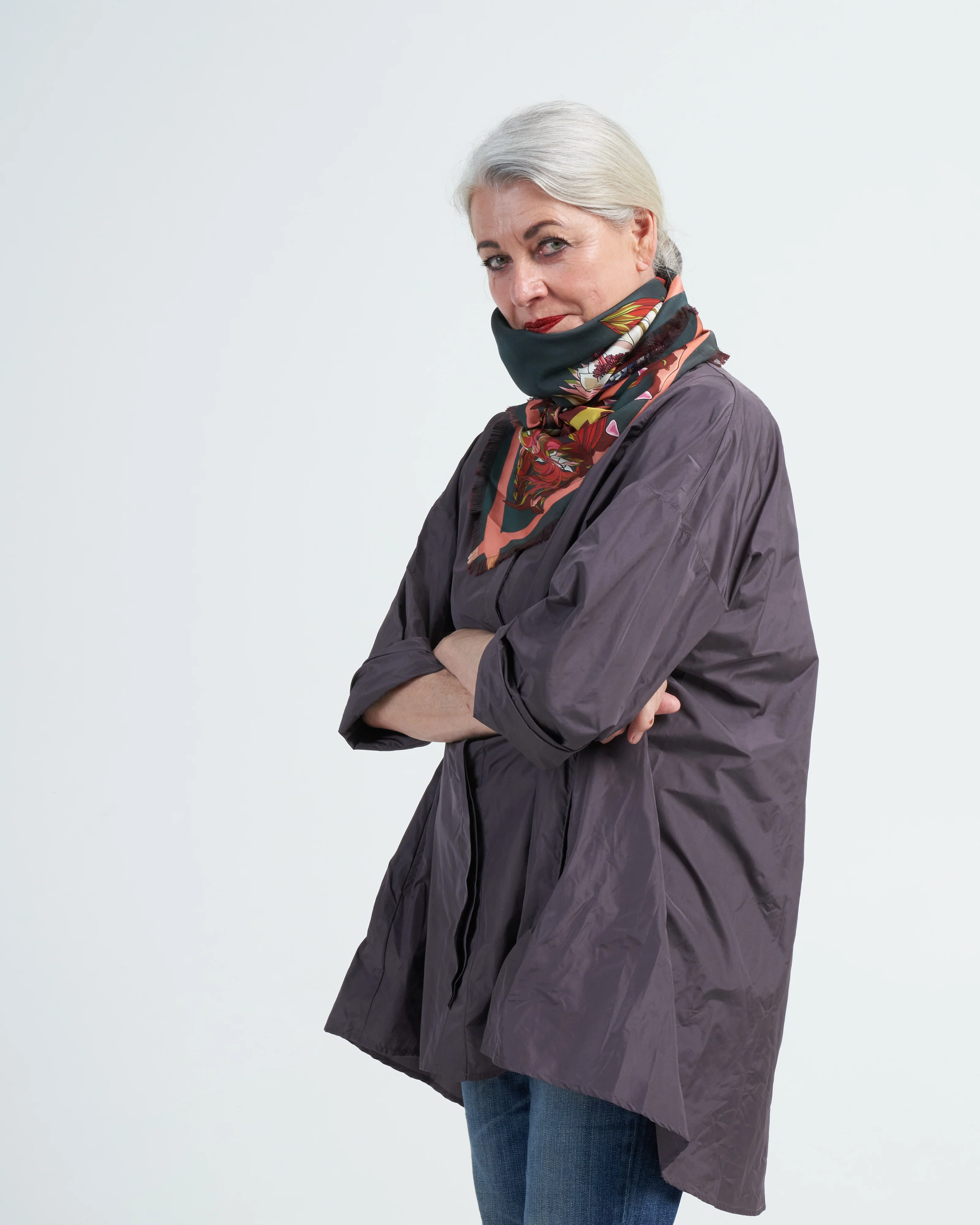 cialda st twin scarf - flowers rust/coral - Image 2