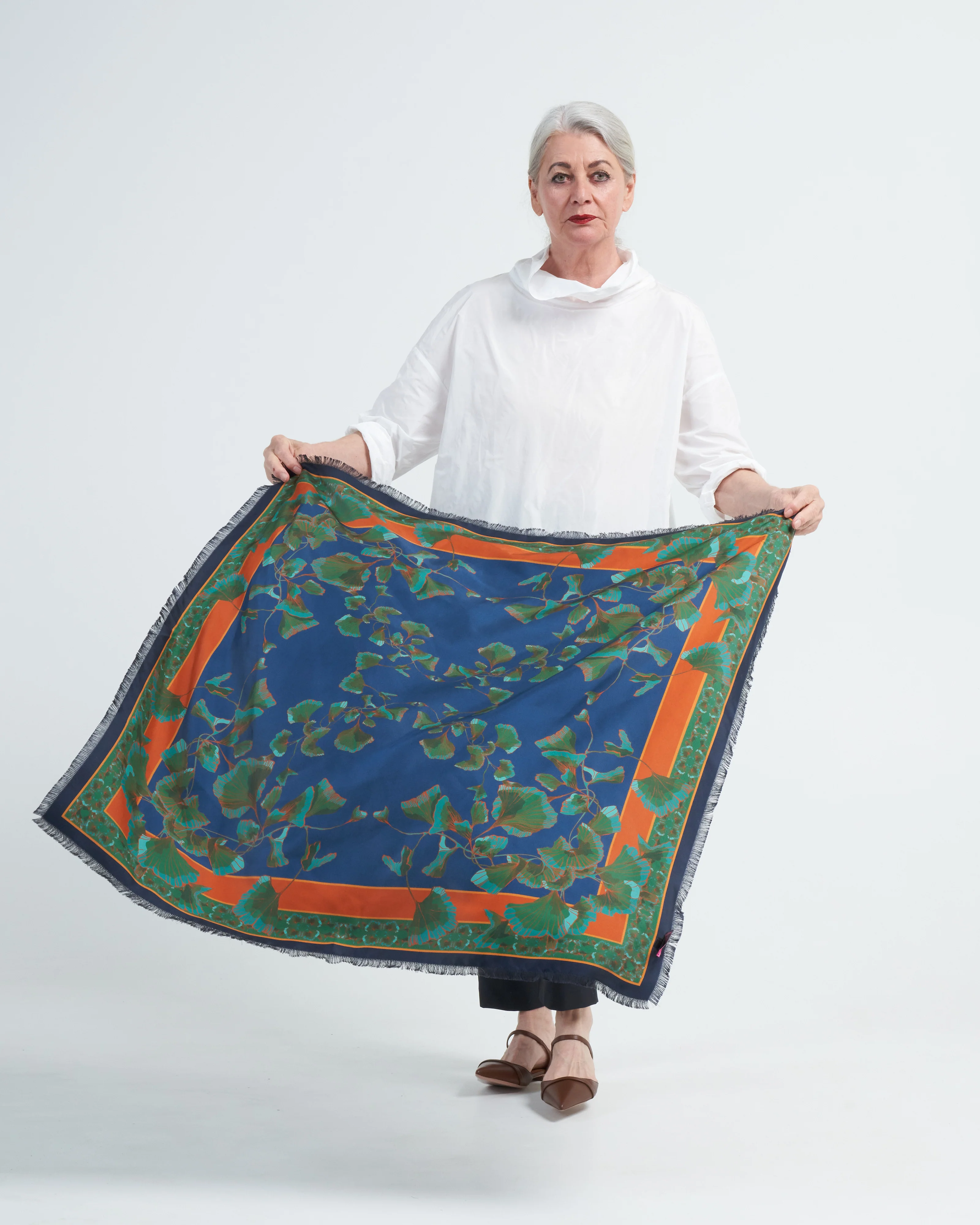 cialda st twin scarf - ginko leaves - Image 3