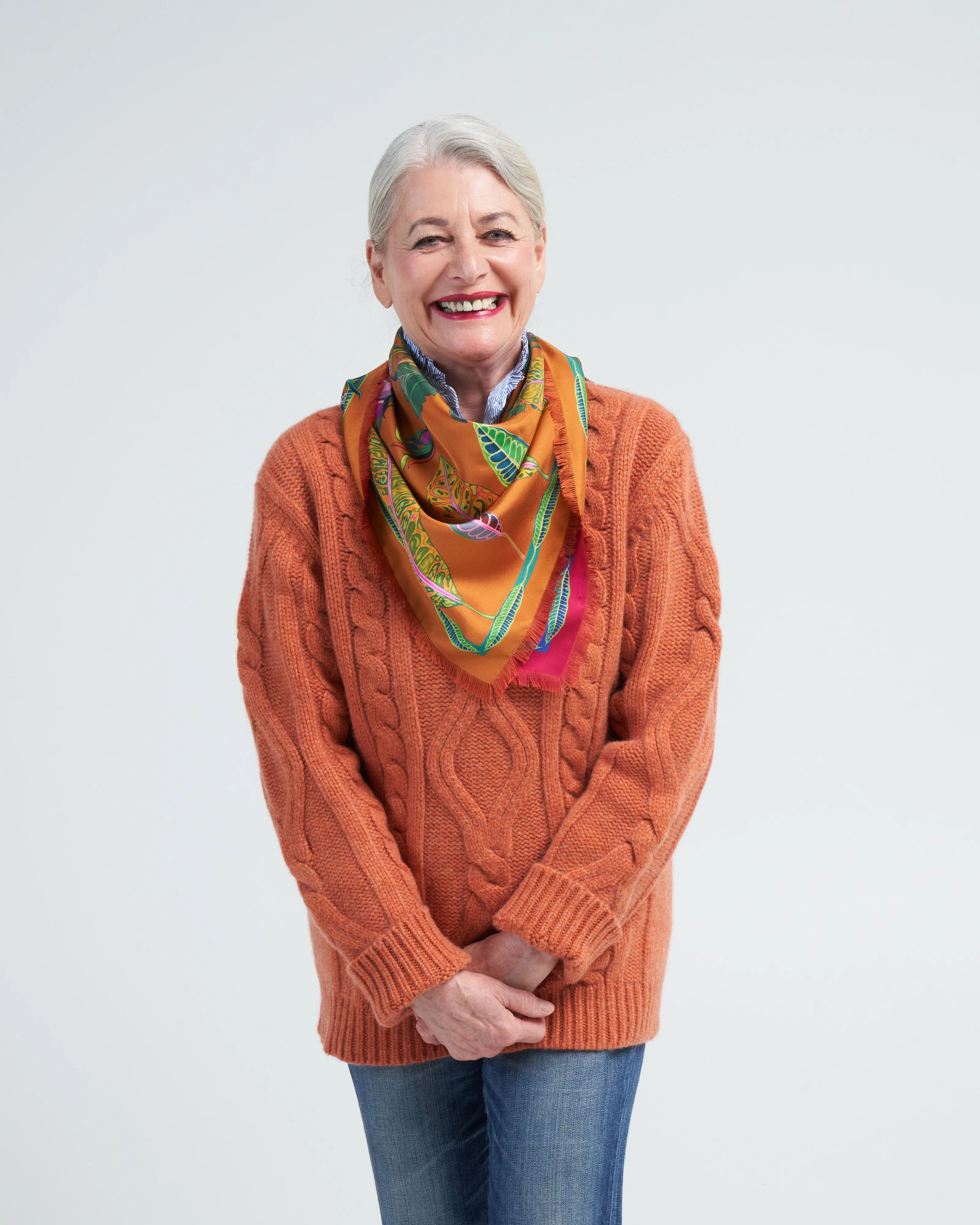 cialda st twin scarf - red/orange - Image 2