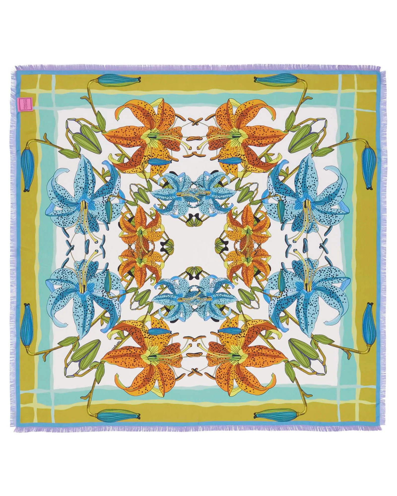 cialda twin scarf - reverse silk floral - Image 2
