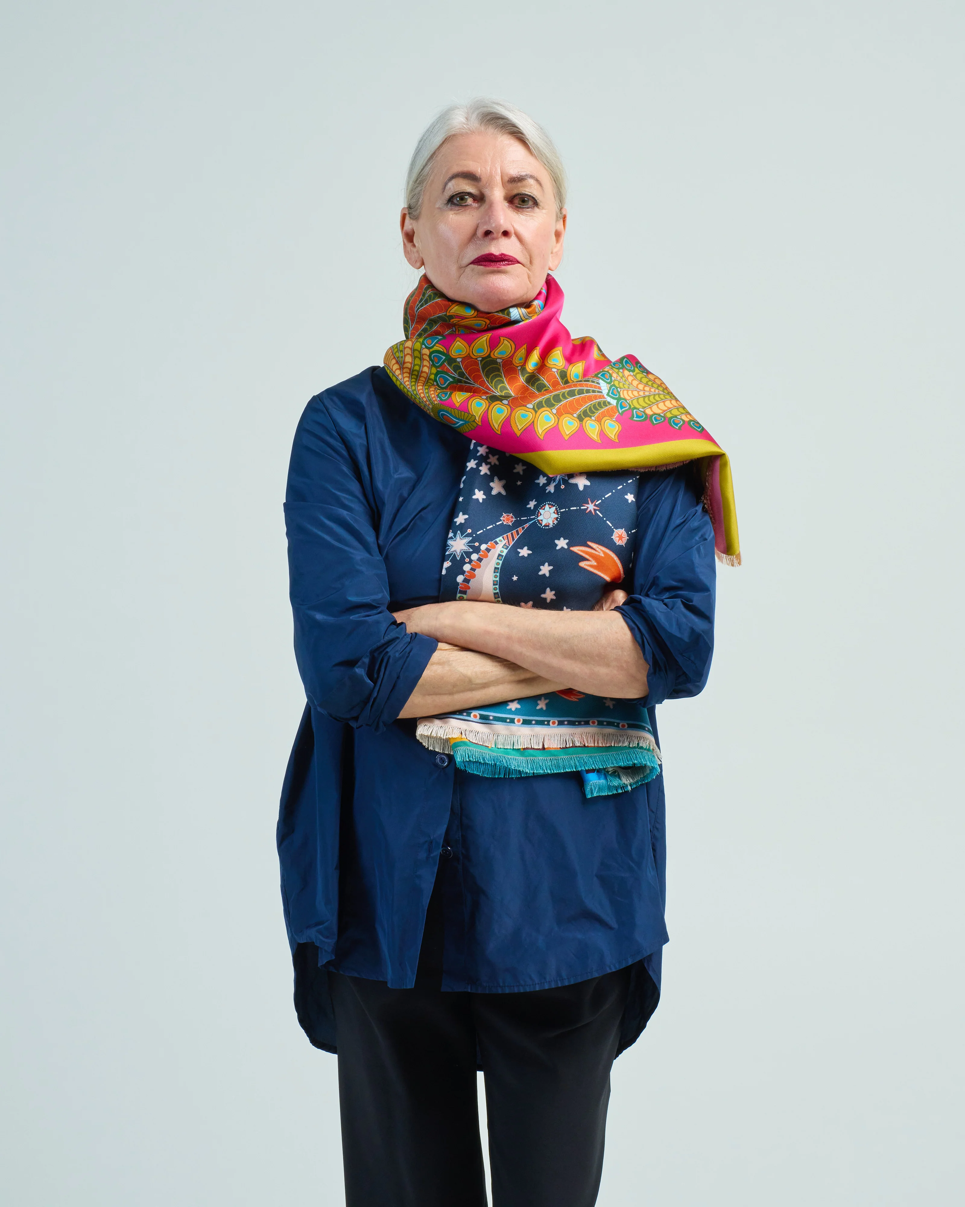 fancy large reversible scarf - Image 2