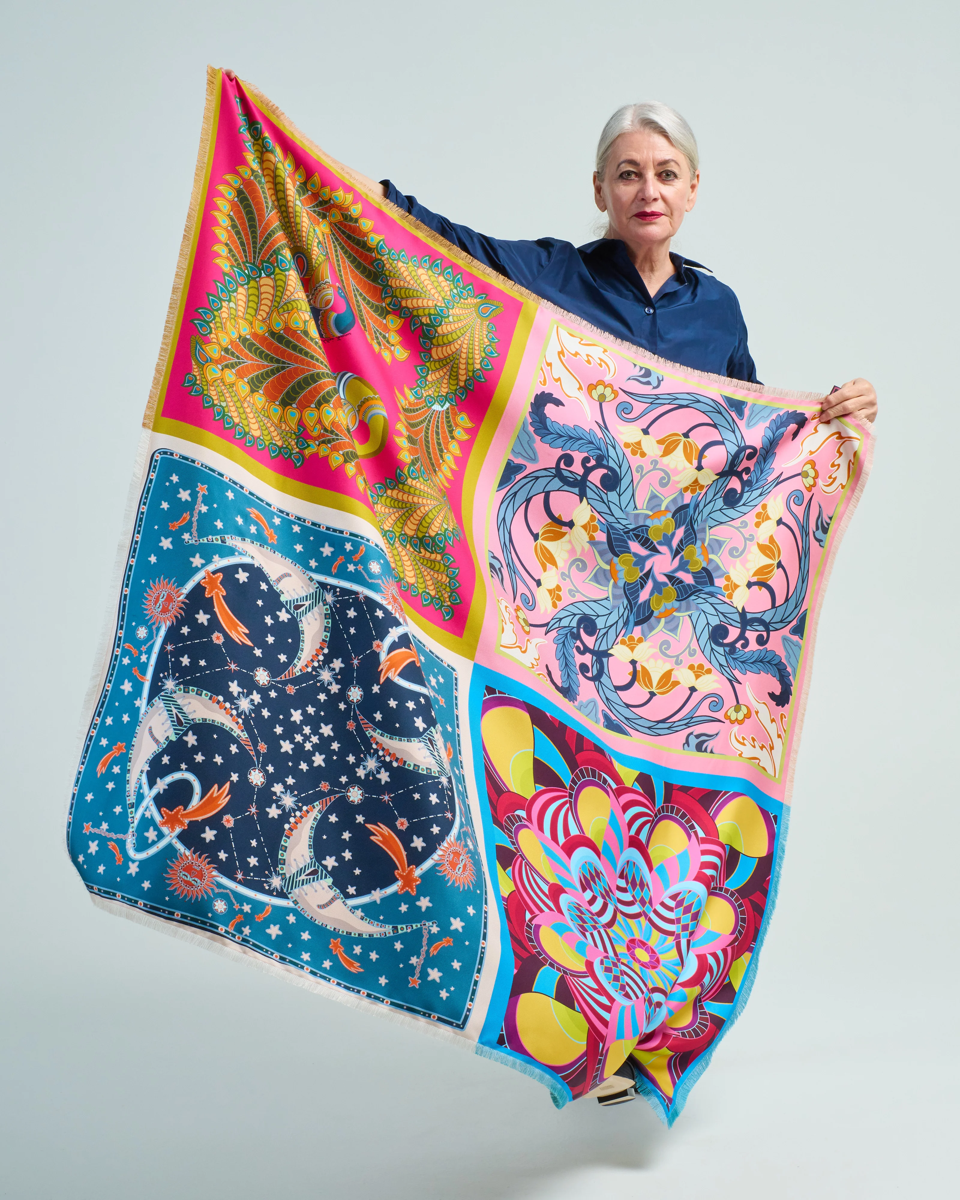 fancy large reversible scarf - Image 5