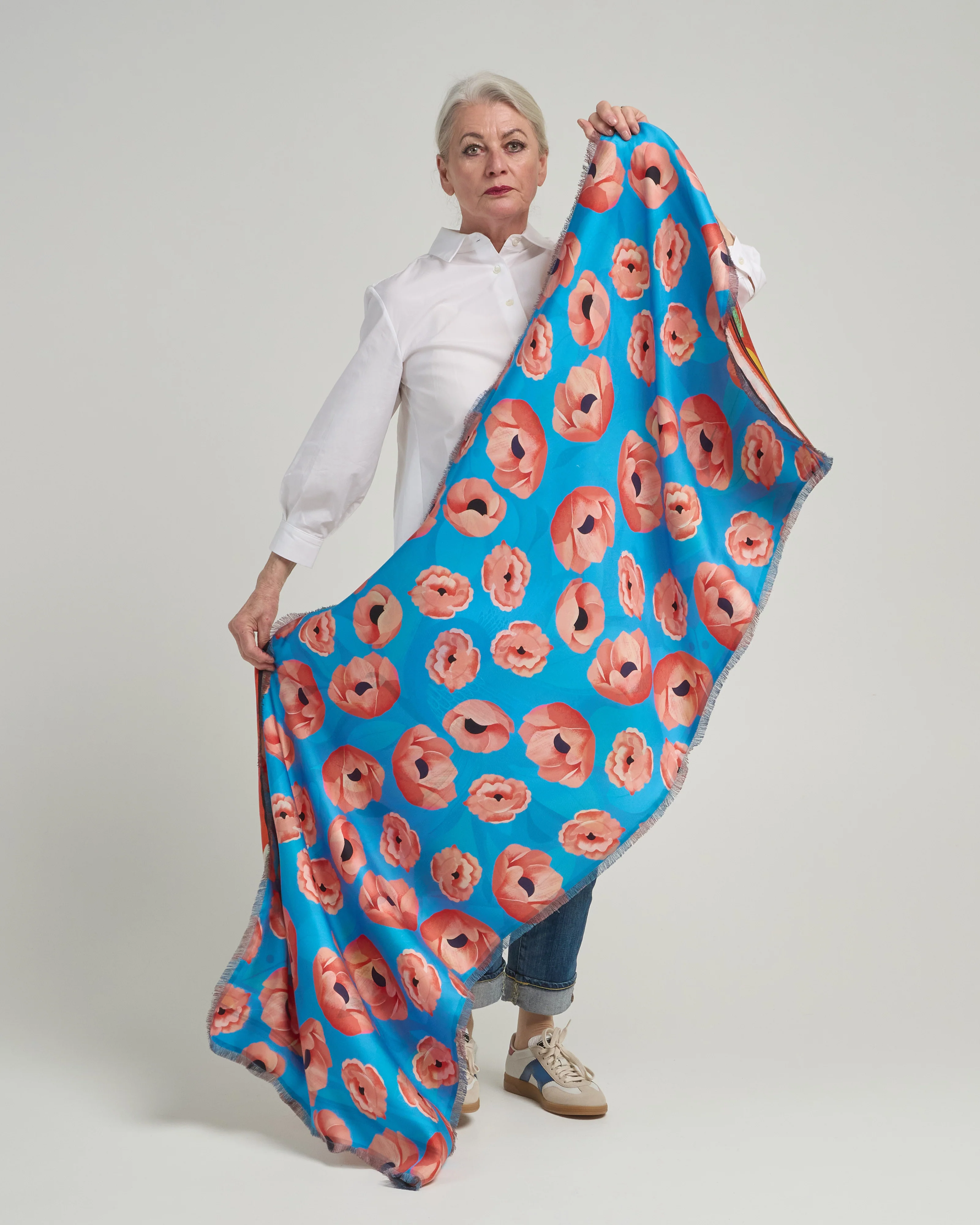 fancy large reversible scarf - Image 6